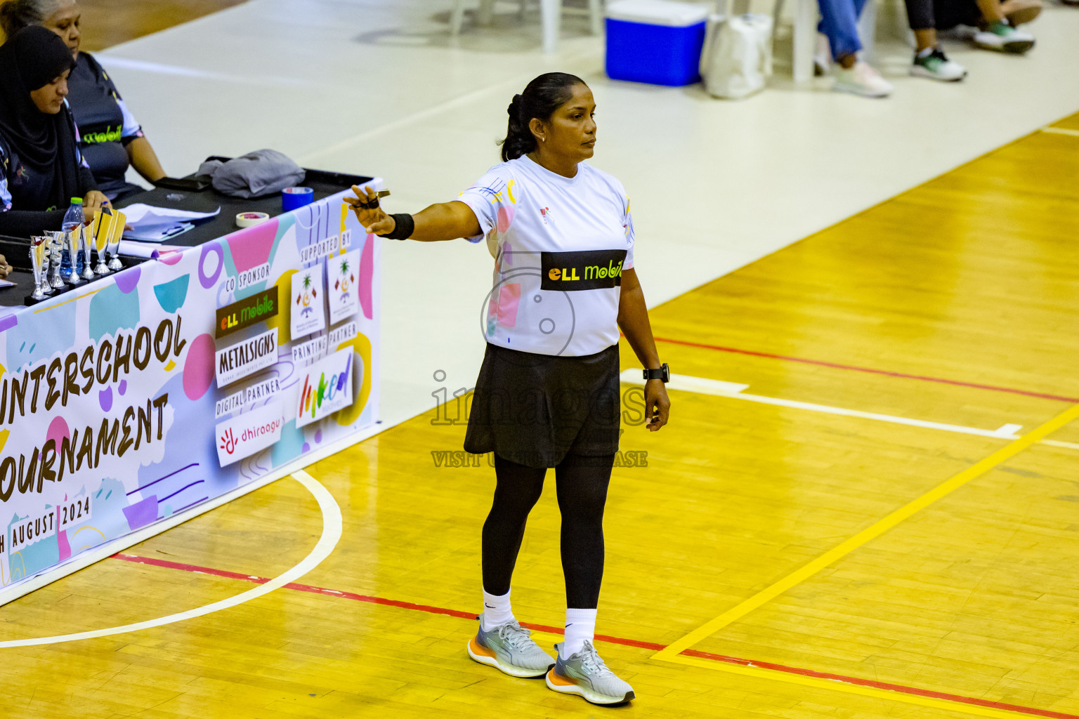 Day 6 of 25th Inter-School Netball Tournament was held in Social Center at Male', Maldives on Thursday, 15th August 2024. Photos: Nausham Waheed / images.mv