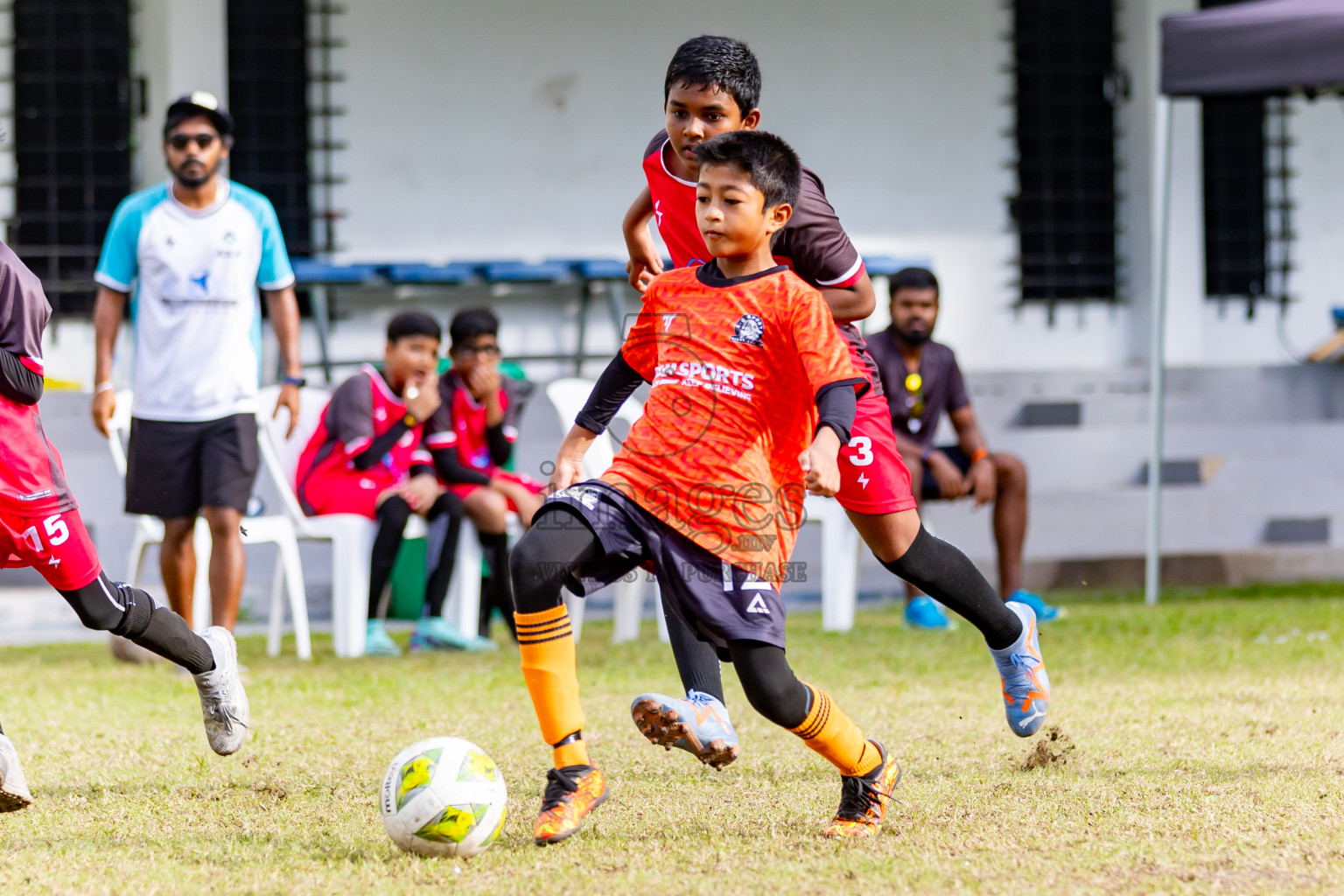 Day 1 of MILO Academy Championship 2024 - U12 was held at Henveiru Grounds in Male', Maldives on Sunday, 7th July 2024. Photos: Nausham Waheed / images.mv