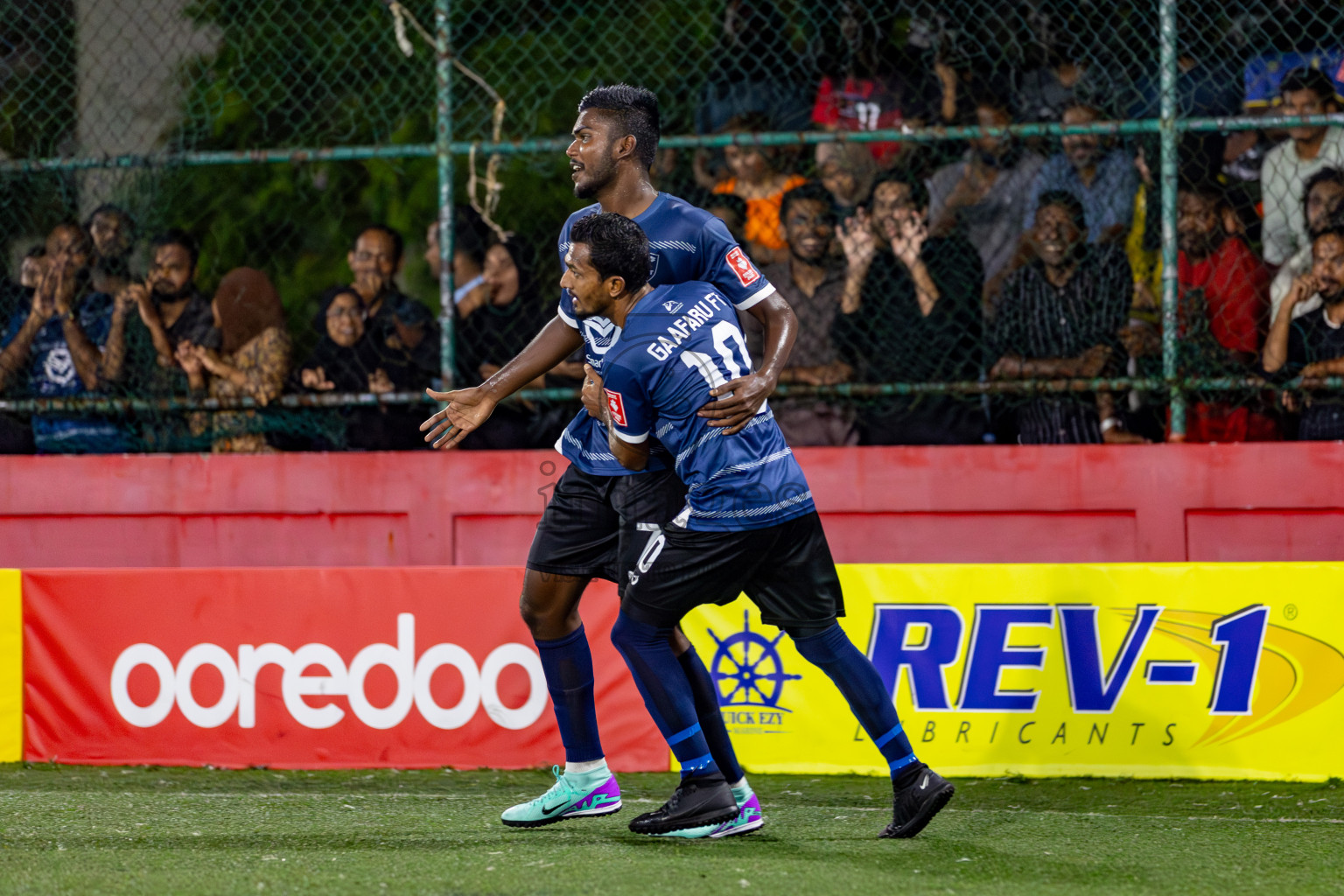 K. Gaafaru VS B. Eydhafushi on Day 36 of Golden Futsal Challenge 2024 was held on Wednesday, 21st February 2024, in Hulhumale', Maldives 
Photos: Hassan Simah/ images.mv