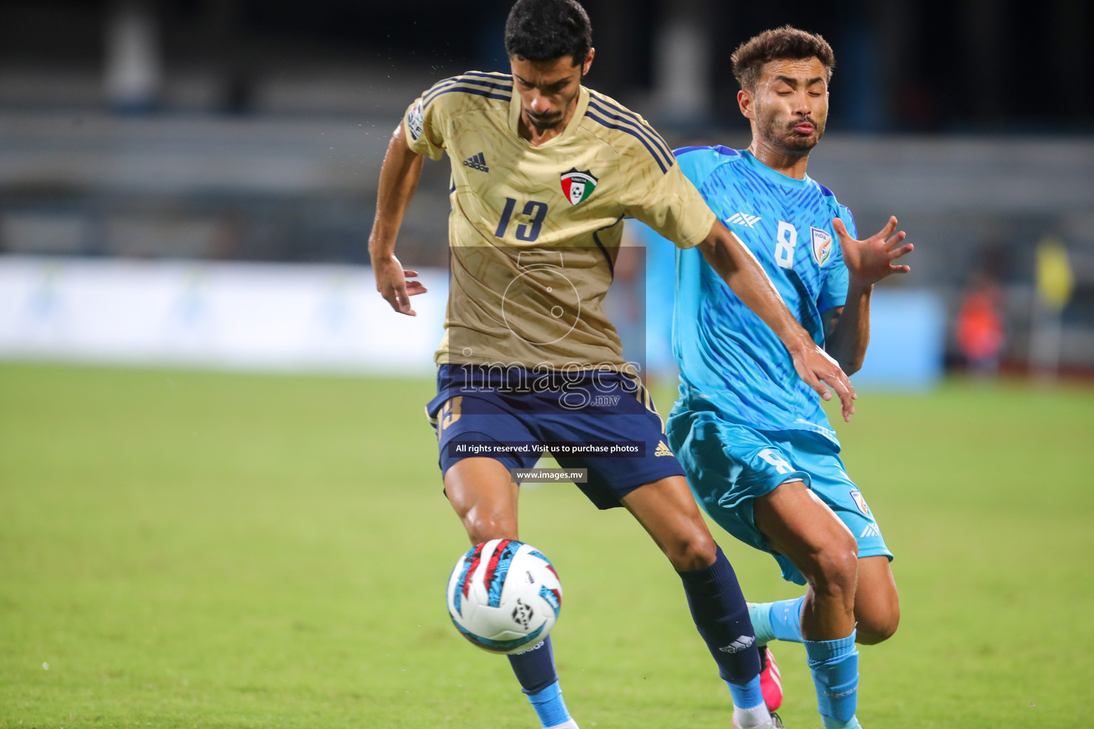 India vs Kuwait in SAFF Championship 2023 held in Sree Kanteerava Stadium, Bengaluru, India, on Tuesday, 27th June 2023. Photos: Nausham Waheed, Hassan Simah / images.mv