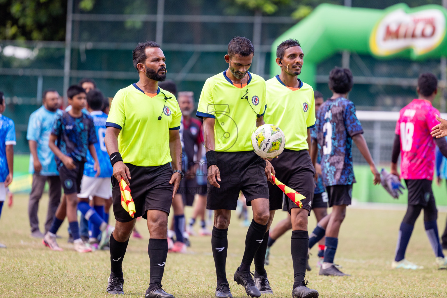 Day 4 of MILO Academy Championship 2024 (U-14) was held in Henveyru Stadium, Male', Maldives on Sunday, 3rd November 2024. Photos: Hassan Simah / Images.mv