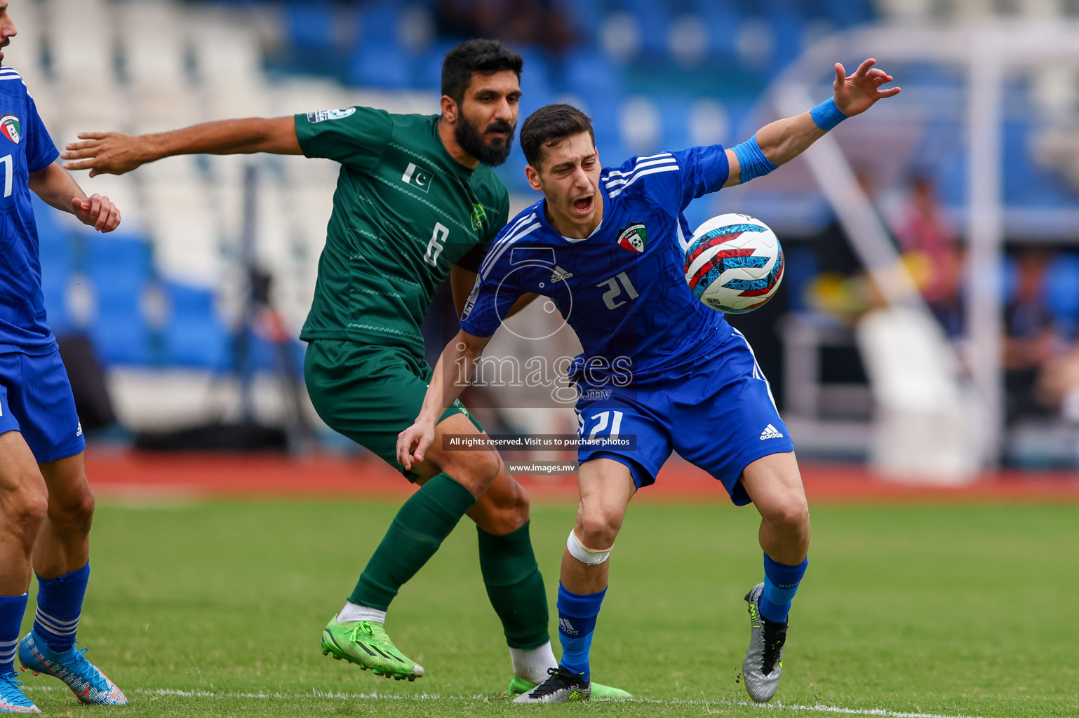 Pakistan vs Kuwait in SAFF Championship 2023 held in Sree Kanteerava Stadium, Bengaluru, India, on Saturday, 24th June 2023. Photos: Hassan Simah / images.mv