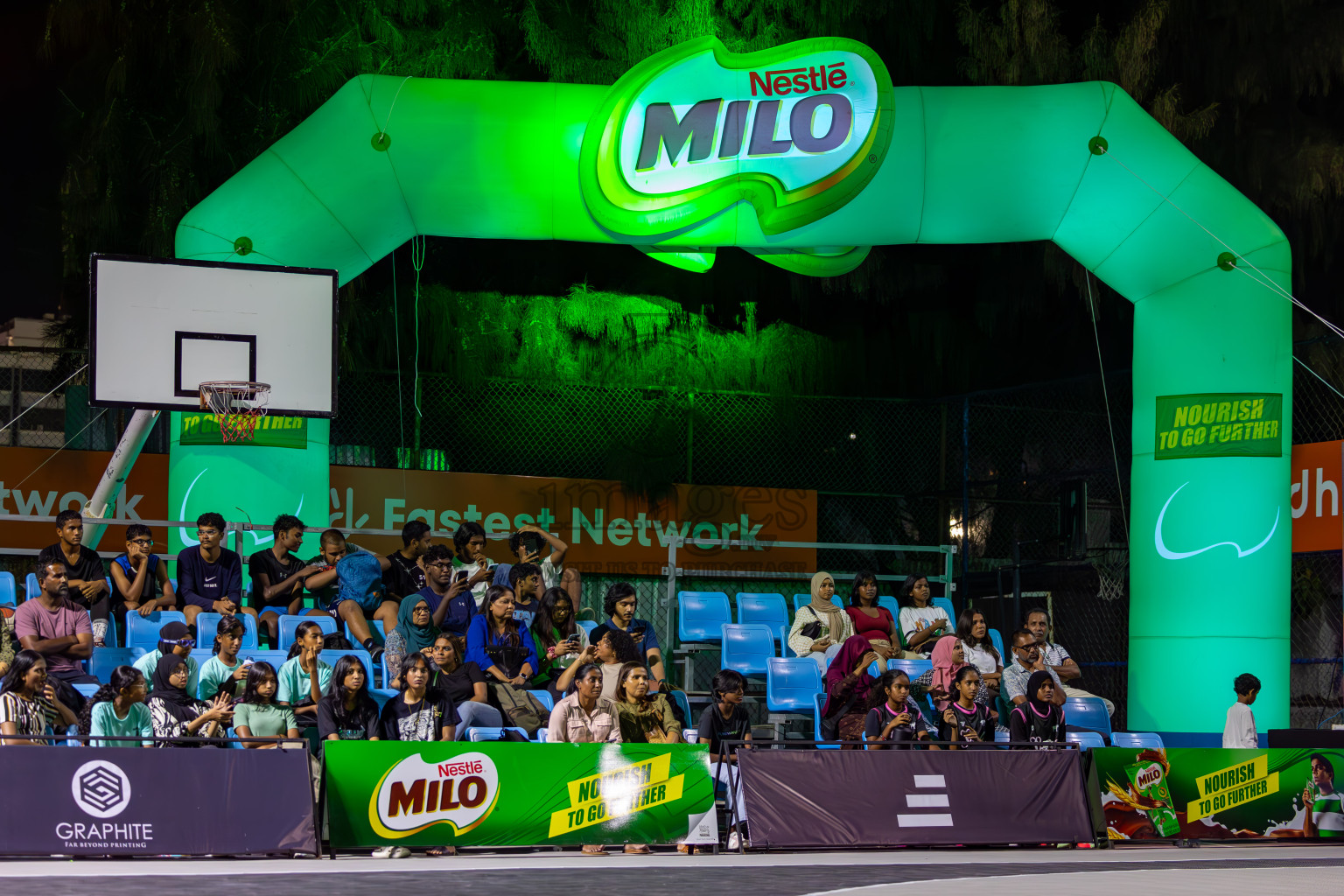 Day 3 of MILO Ramadan 3x3 Challenge 2024 was held in Ekuveni Outdoor Basketball Court at Male', Maldives on Thursday, 14th March 2024.
Photos: Ismail Thoriq / images.mv