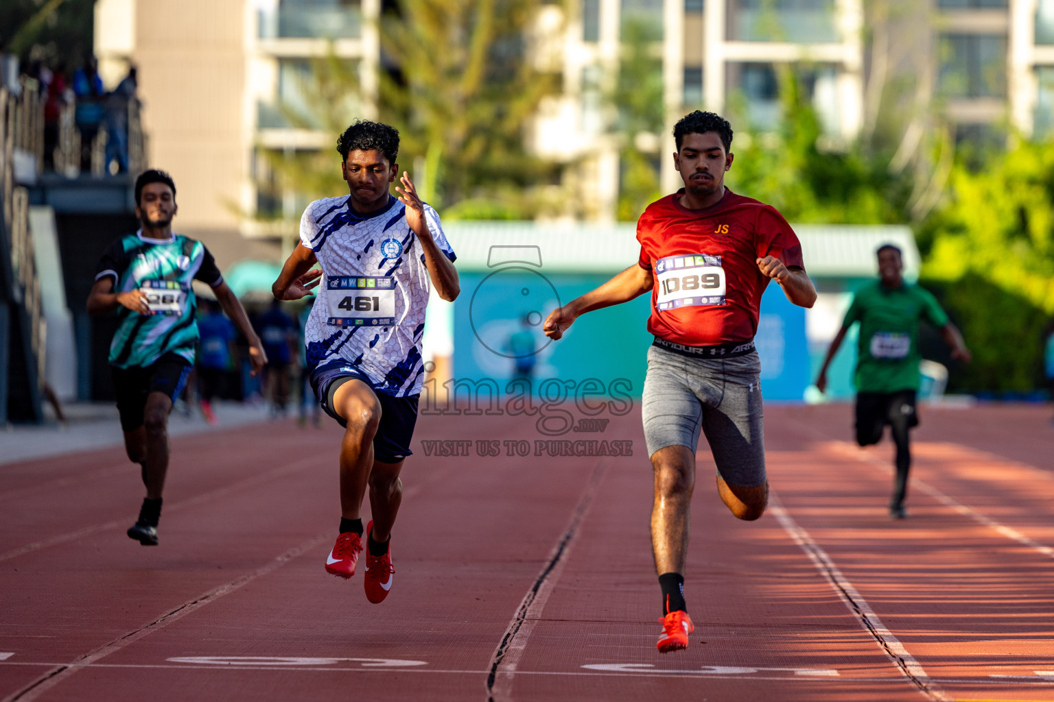 Day 1 of MWSC Interschool Athletics Championships 2024 held in Hulhumale Running Track, Hulhumale, Maldives on Saturday, 9th November 2024. 
Photos by: Hassan Simah / Images.mv