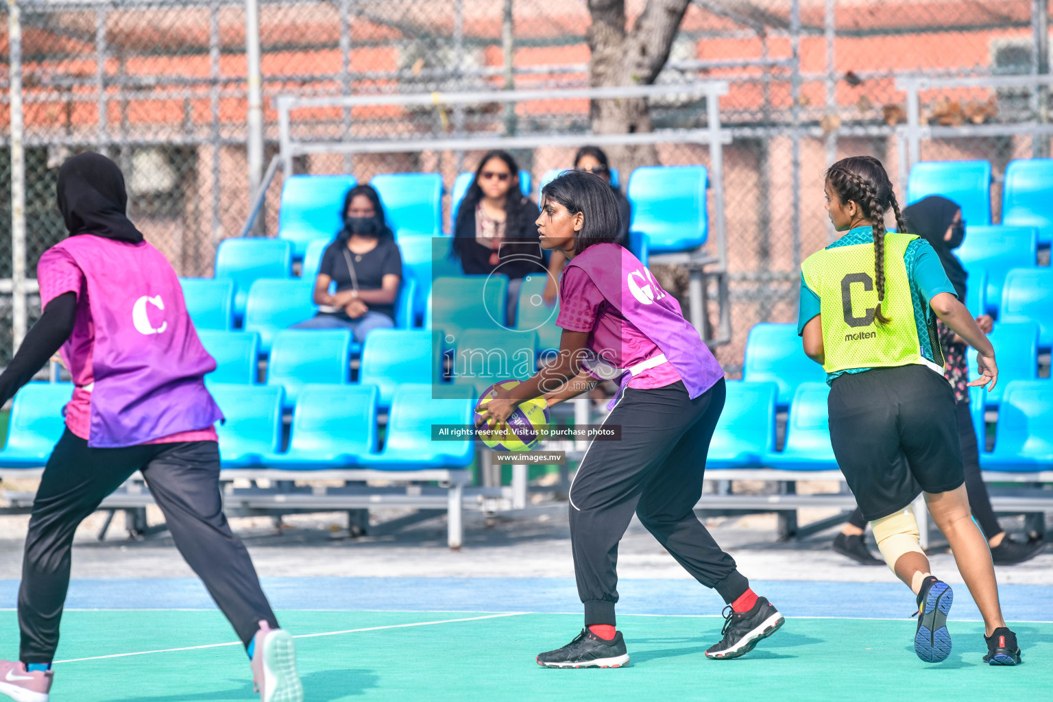 Day 13 of Junior Netball Championship 2022 held in Male', Maldives. Photos by Nausham Waheed