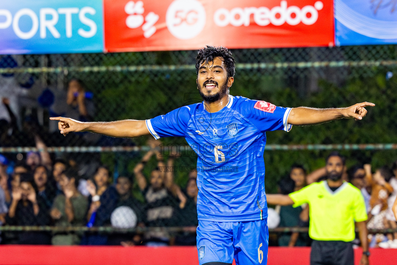 Lh Naifaru vs Lh Kurendhoo in Lhaviyani Atoll Finals Day 26 of Golden Futsal Challenge 2025 was held on Thursday , 30th January 2025, in Hulhumale', Maldives. Photos: Nausham Waheed / images.mv