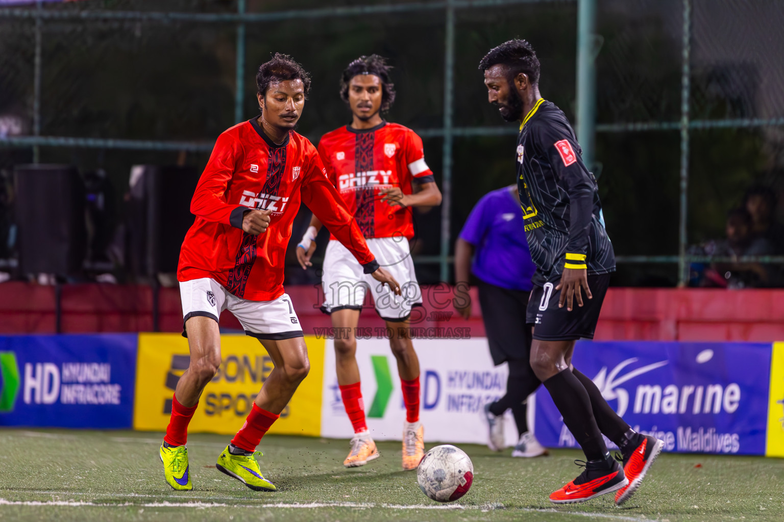 L Maamendhoo vs L Hithadhoo in Day 20 of Golden Futsal Challenge 2024 was held on Saturday , 3rd February 2024 in Hulhumale', Maldives Photos: Ismail Thoriq / images.mv