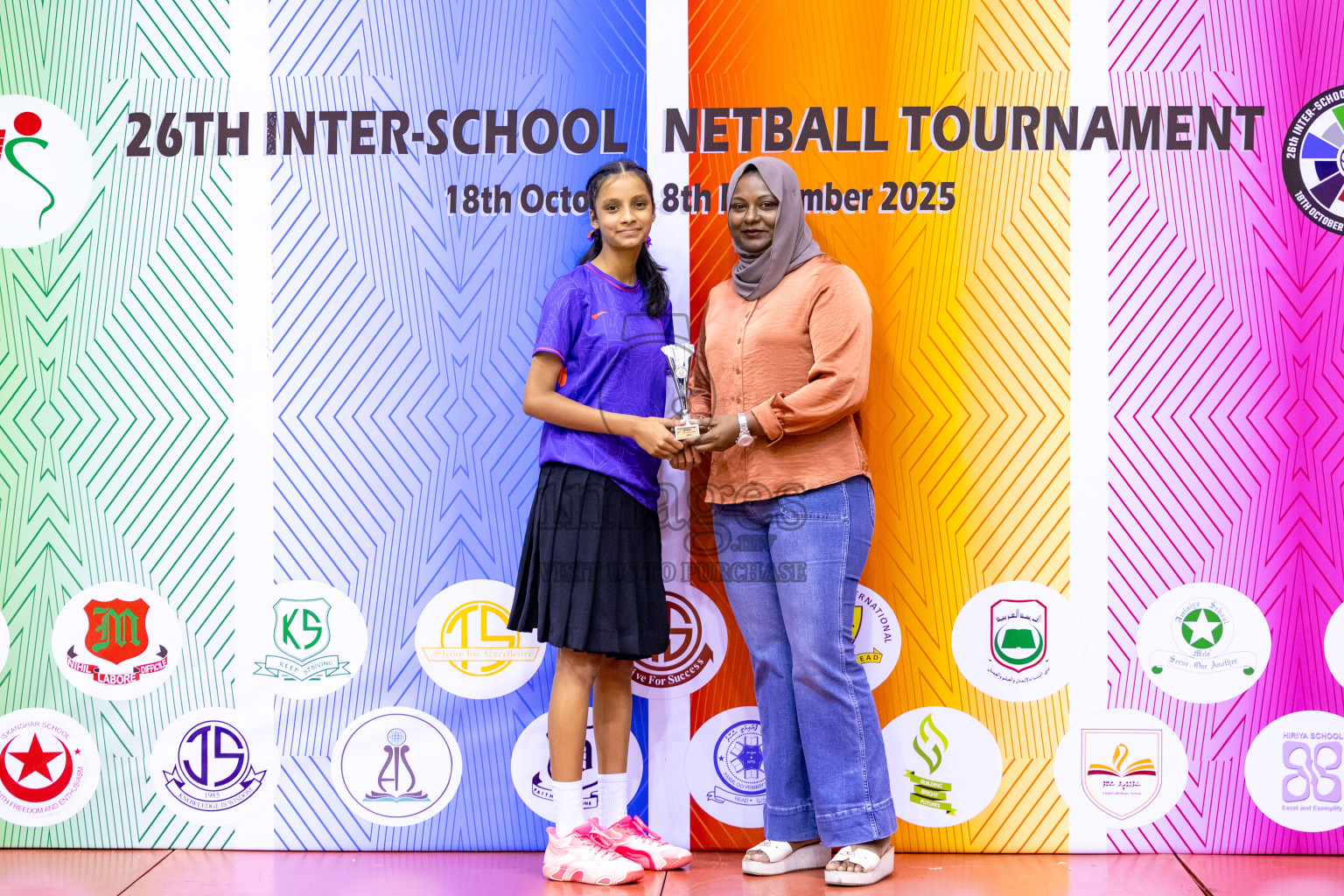 Finals of 26th Inter-School Netball Tournament 2025 was held in Social Center Indoor Hall on Saturday, 8th November 2025. Photos: Mohamed Mahfooz Moosa / images.mv