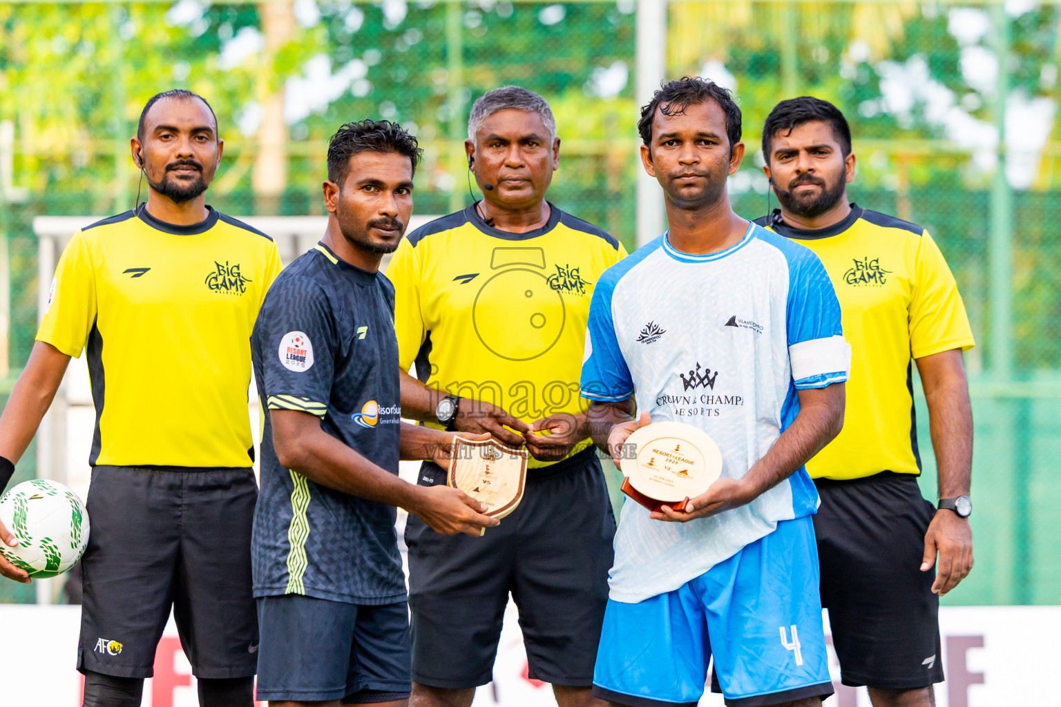 Lily Beach vs Vilamendhoo in Day 6 of Resort League 2025 (Ari Zone) was held on Wednesday, 25th June 2025 in Conrad Maldives Rangali Island, Alif Dhaalu Atoll, Maldives. Photos: Nausham Waheed / images.mv