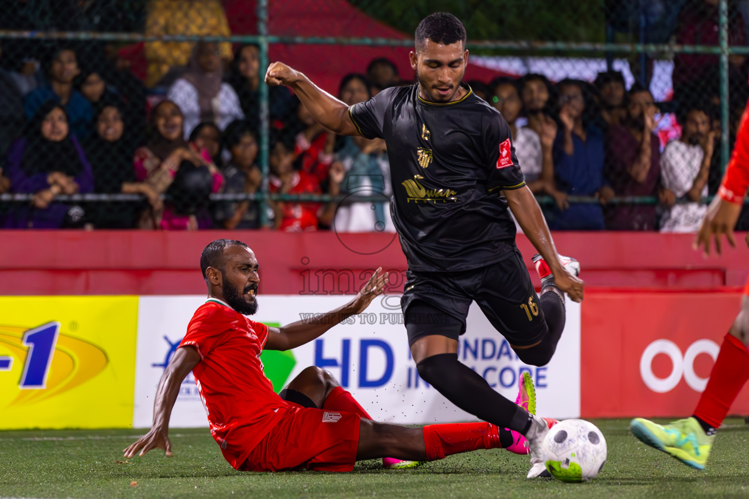 HA Kelaa vs HA Utheemu in Day 9 of Golden Futsal Challenge 2024 was held on Tuesday, 23rd January 2024, in Hulhumale', Maldives
Photos: Ismail Thoriq / images.mv