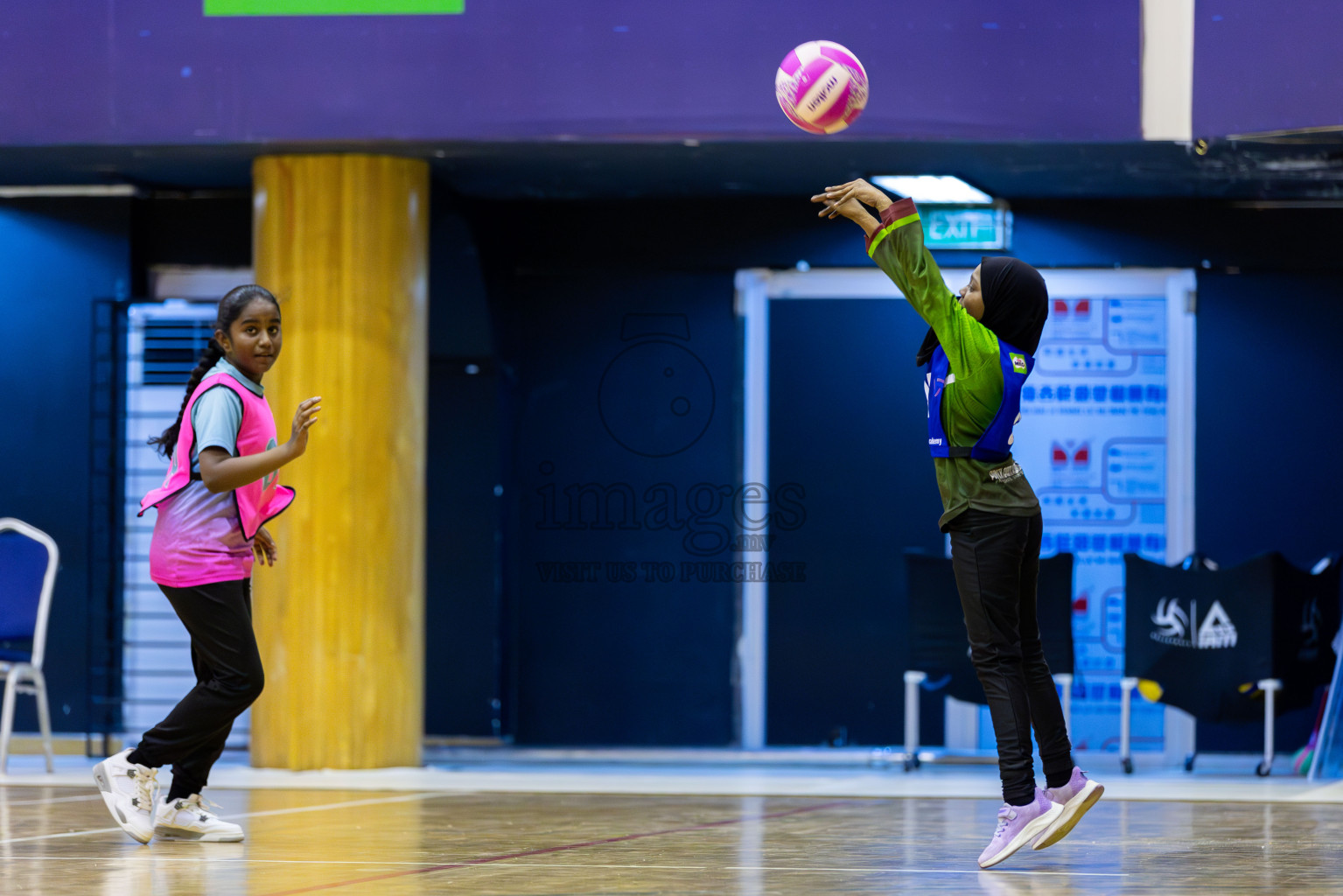 NETGEN A vs FIONTI Sports Academy (U11) in Day 1 of 3rd Junior Championship - Netball association of Maldives, held at Social Center on 19th January 2025 . Photos by Shuu Abdul Sattar