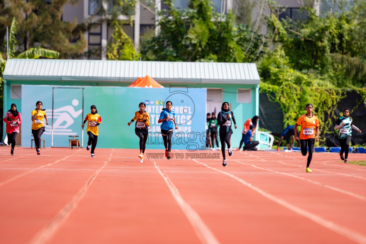 Day 3 of MWSC Interschool Athletics Championships 2024 held in Hulhumale Running Track, Hulhumale, Maldives on Monday, 11th November 2024. 
Photos by: Hassan Simah / Images.mv