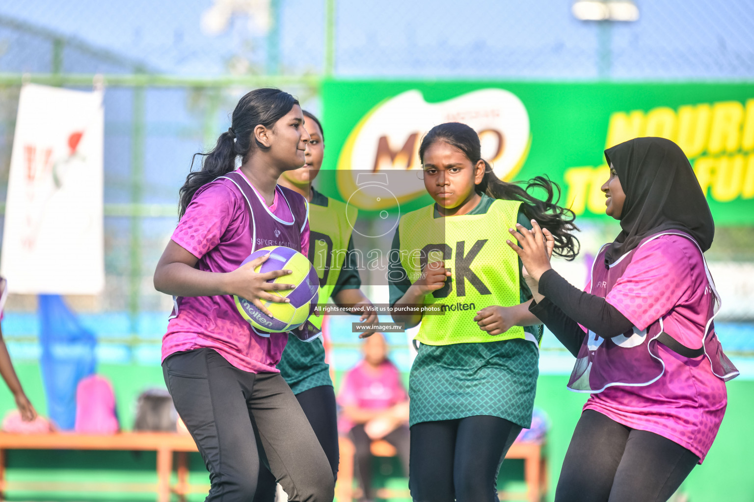 Day 7 of Junior Netball Championship 2022 on 11th March 2022 held in Male', Maldives. Photos by Nausham Waheed