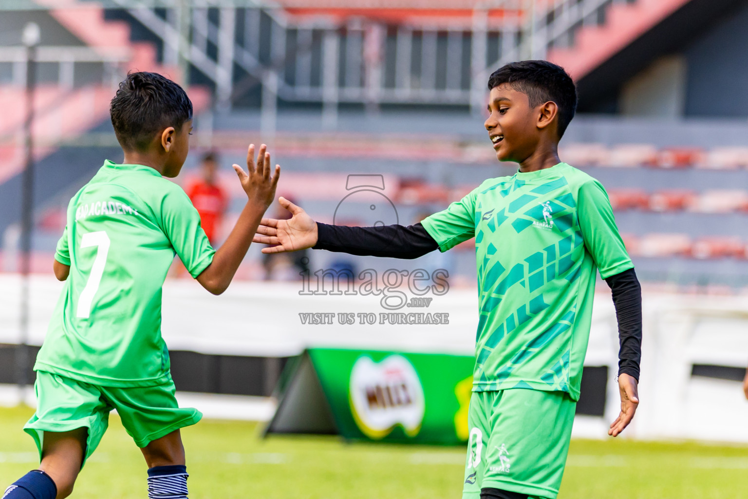 Day 1 of Under 10 MILO Academy Championship 2024 was held at National Stadium in Male', Maldives on Friday, 26th April 2024. Photos: Nausham Waheed / images.mv