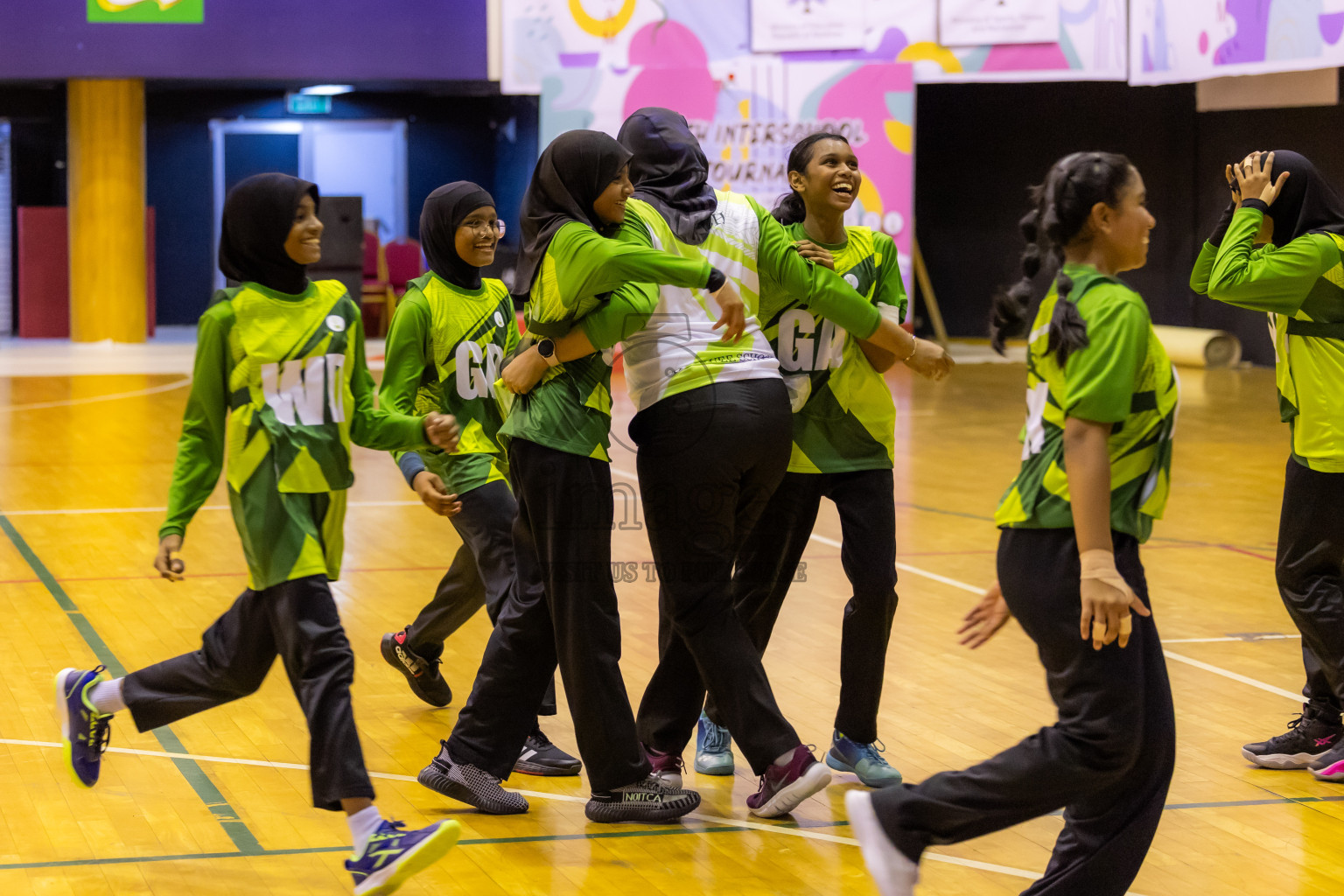 Day 14 of 25th Inter-School Netball Tournament was held in Social Center at Male', Maldives on Sunday, 25th August 2024. Photos: Hasni / images.mv