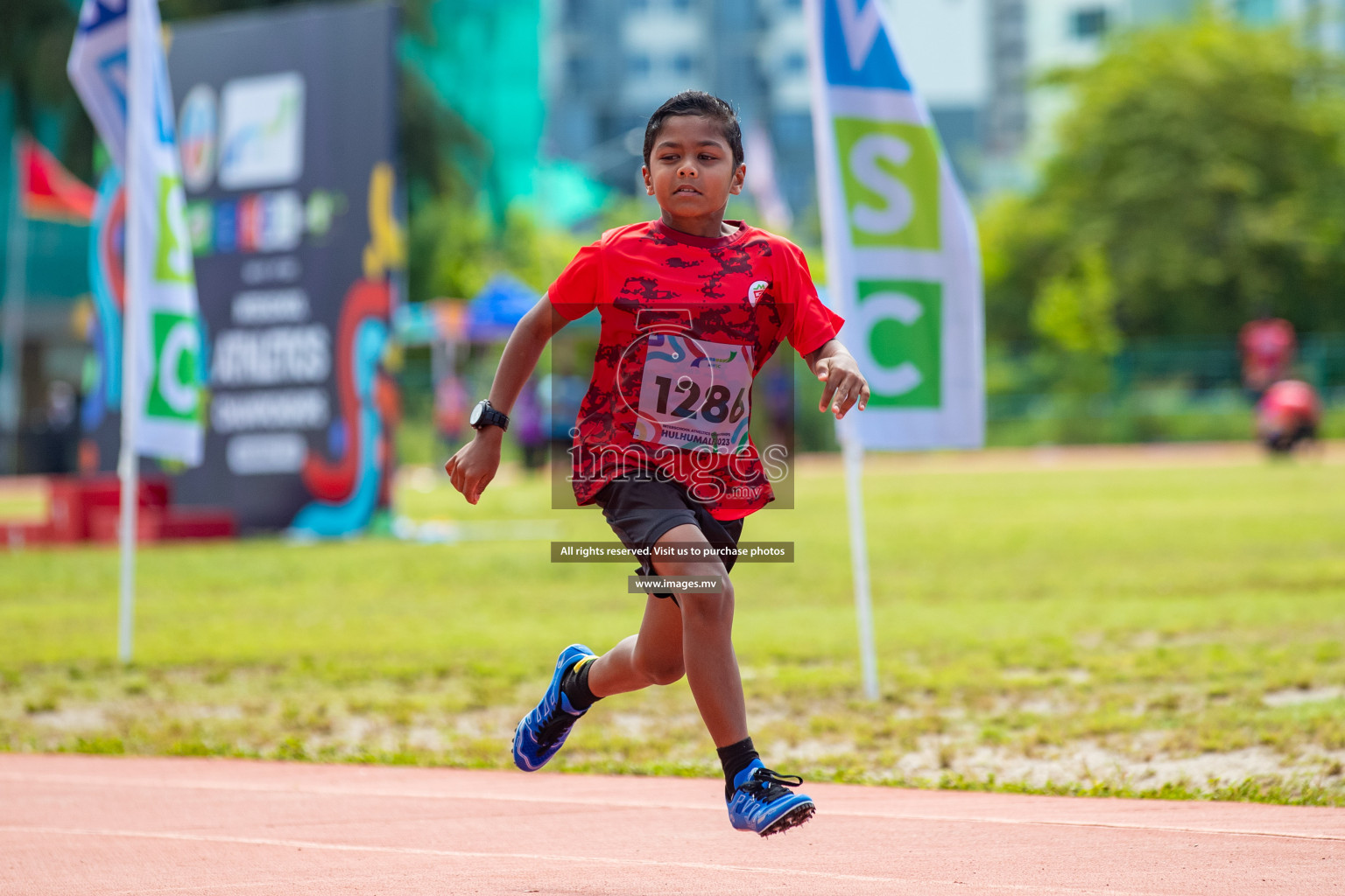 Day two of Inter School Athletics Championship 2023 was held at Hulhumale' Running Track at Hulhumale', Maldives on Sunday, 15th May 2023. Photos: Nausham Waheed / images.mv