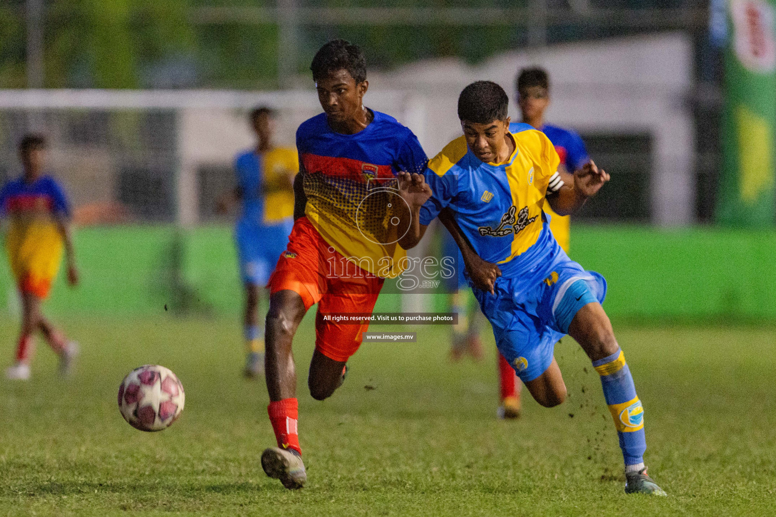 Day 1 of MILO Academy Championship 2023 (u14) was held in Henveyru Stadium Male', Maldives on 3rd November 2023. Photos: Nausham Waheed / images.mv