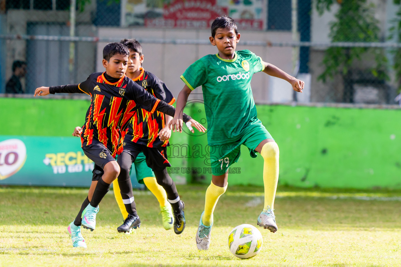 Day 1 of MILO Academy Championship 2025 (U-12) was held at Henveiru Stadium in Male', Maldives on Thursday, 1st May 2025. Photos: Nausham Waheed / images.mv