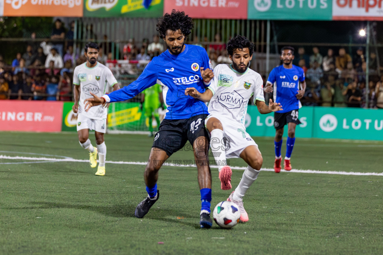 WAMCO vs STELCO RC in the Semi Finals of Club Maldives Cup 2024 held in Rehendi Futsal Ground, Hulhumale', Maldives on Monday, 14th October 2024. Photos: Hassan Simah / images.mv