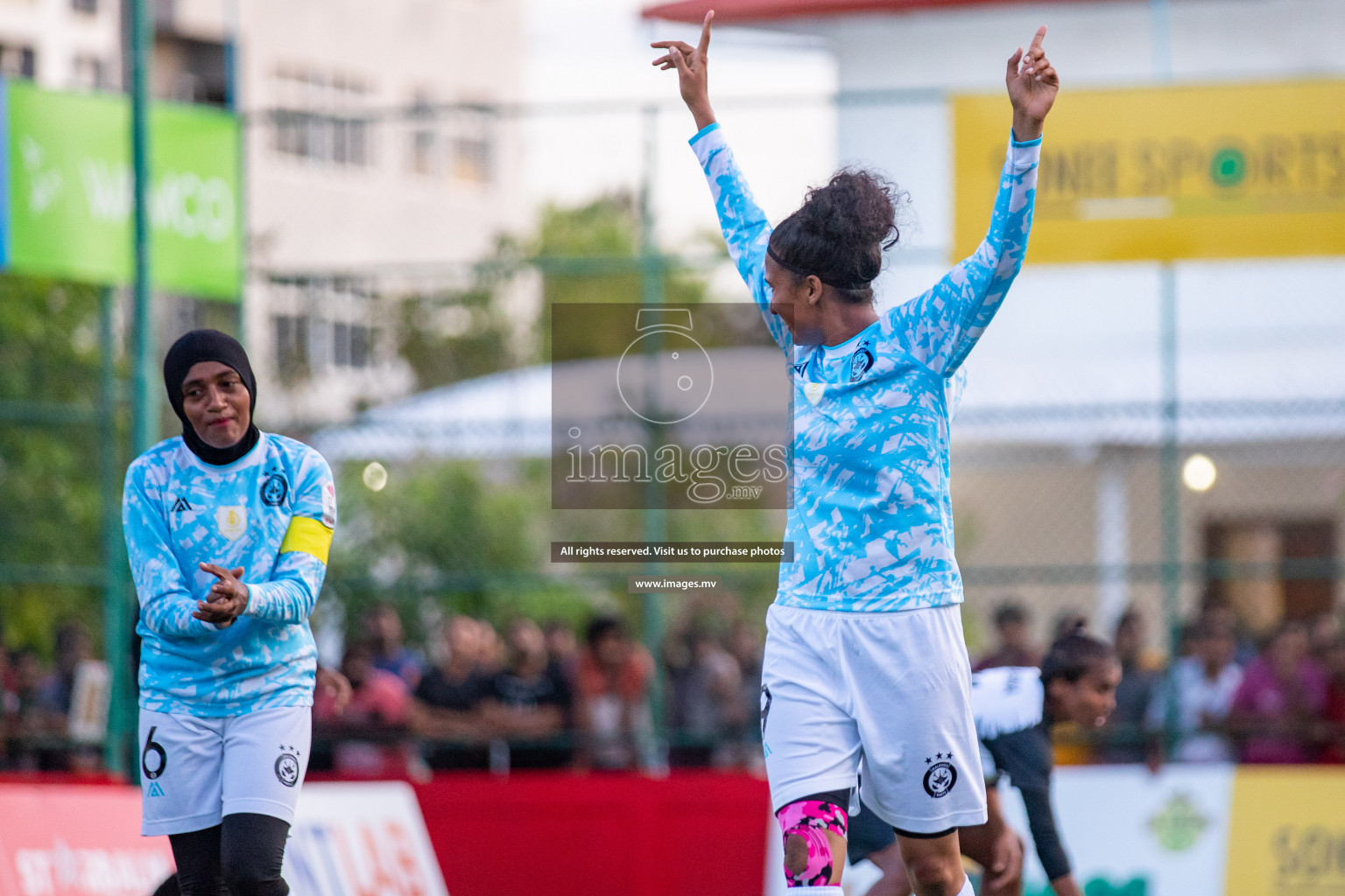 MPL vs DSC in Eighteen Thirty Women's Futsal Fiesta 2022 was held in Hulhumale', Maldives on Monday, 17th October 2022. Photos: Hassan Simah, Mohamed Mahfooz Moosa / images.mv