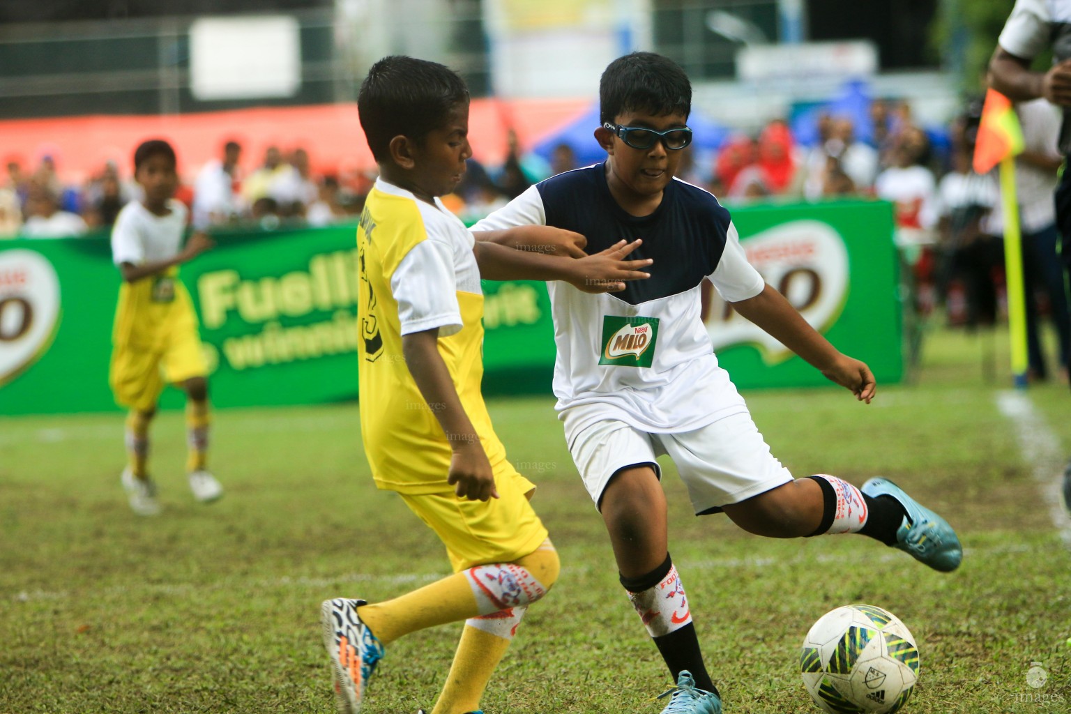 Finals  of Milo Kids Football Fiesta in Henveiru Grounds  in Male', Maldives, Saturday, April. 09, 2016. (Images.mv Photo/Abdulla Abeedh).