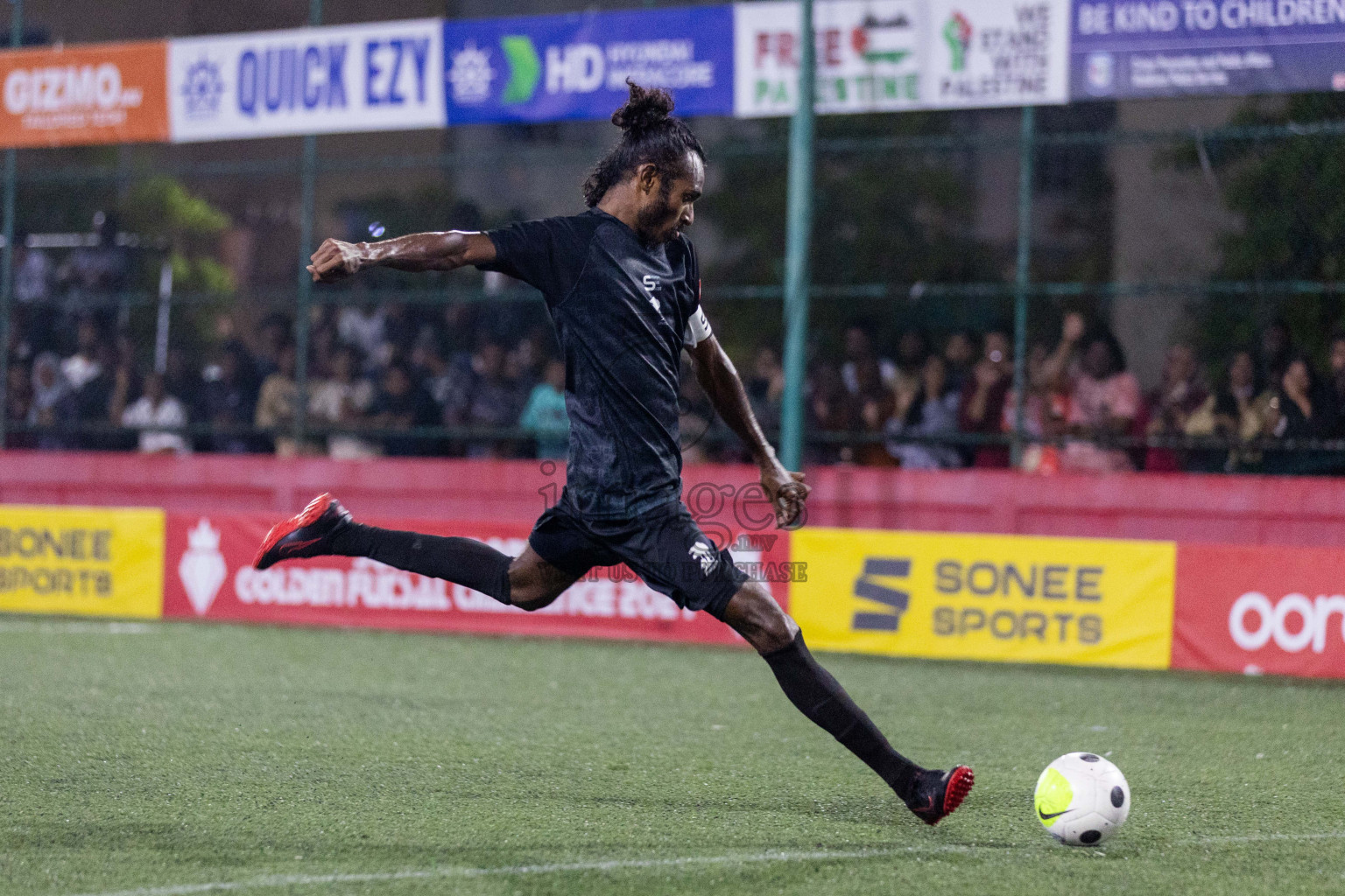 ADh Mahibadhoo vs ADh Dhangethi in Day 16 of Golden Futsal Challenge 2024 was held on Tuesday, 30th January 2024, in Hulhumale', Maldives Photos: Nausham Waheed / images.mv