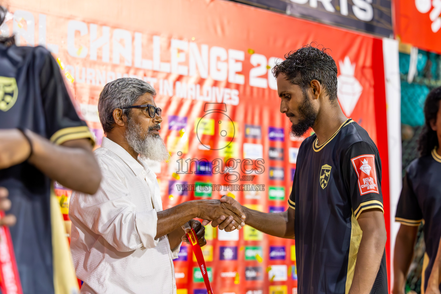 R Dhuvaafaru vs R Inguraidhoo in Raa Atoll Final in Day 24 of Golden Futsal Challenge 2025 was held on Tuesday , 28th January 2025, in Hulhumale', Maldives. Photos: Ismail Thoriq / images.mv