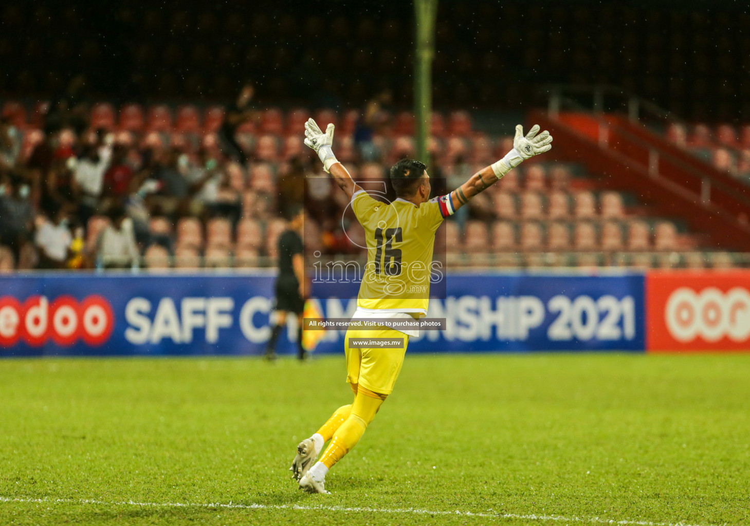 Nepal vs Sri Lanka in SAFF Championship 2021 held on 4th October 2021 in Galolhu National Stadium, Male', Maldives