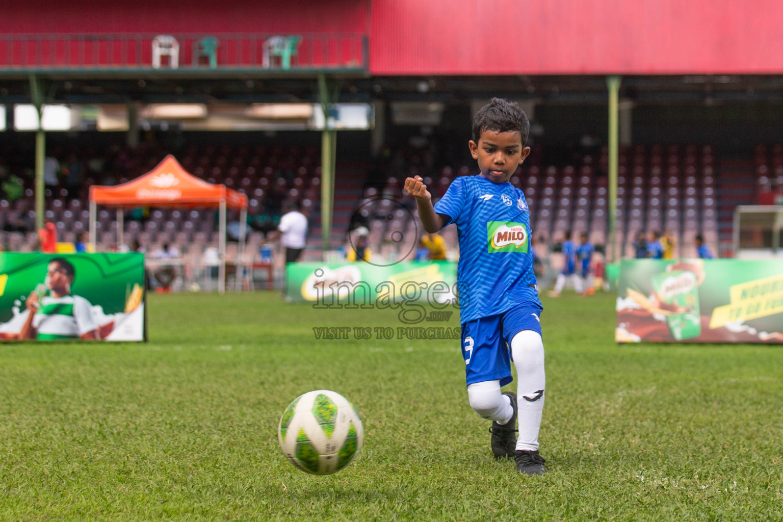 Day 2 of MILO Kids Football Fiesta was held at National Stadium in Male', Maldives on Saturday, 24th February 2024.