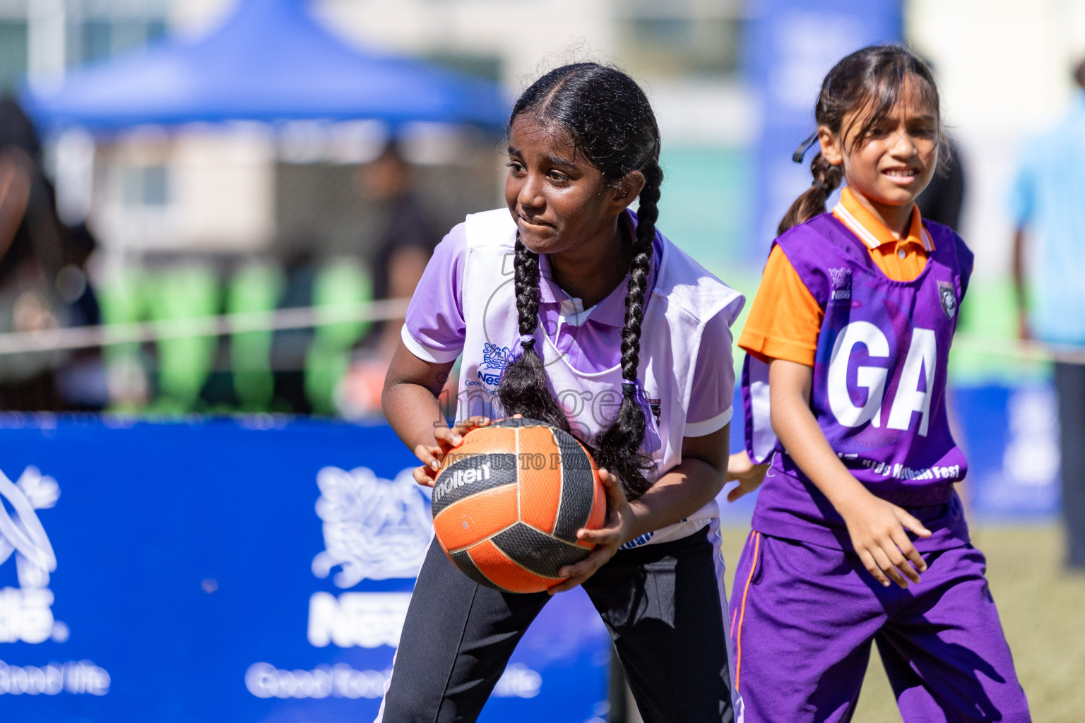 Day 3 of Nestle' Kids Netball Fiesta 2023 held in Henveyru Stadium, Male', Maldives on Saturday, 2nd December 2023. Photos by Nausham Waheed / Images.mv