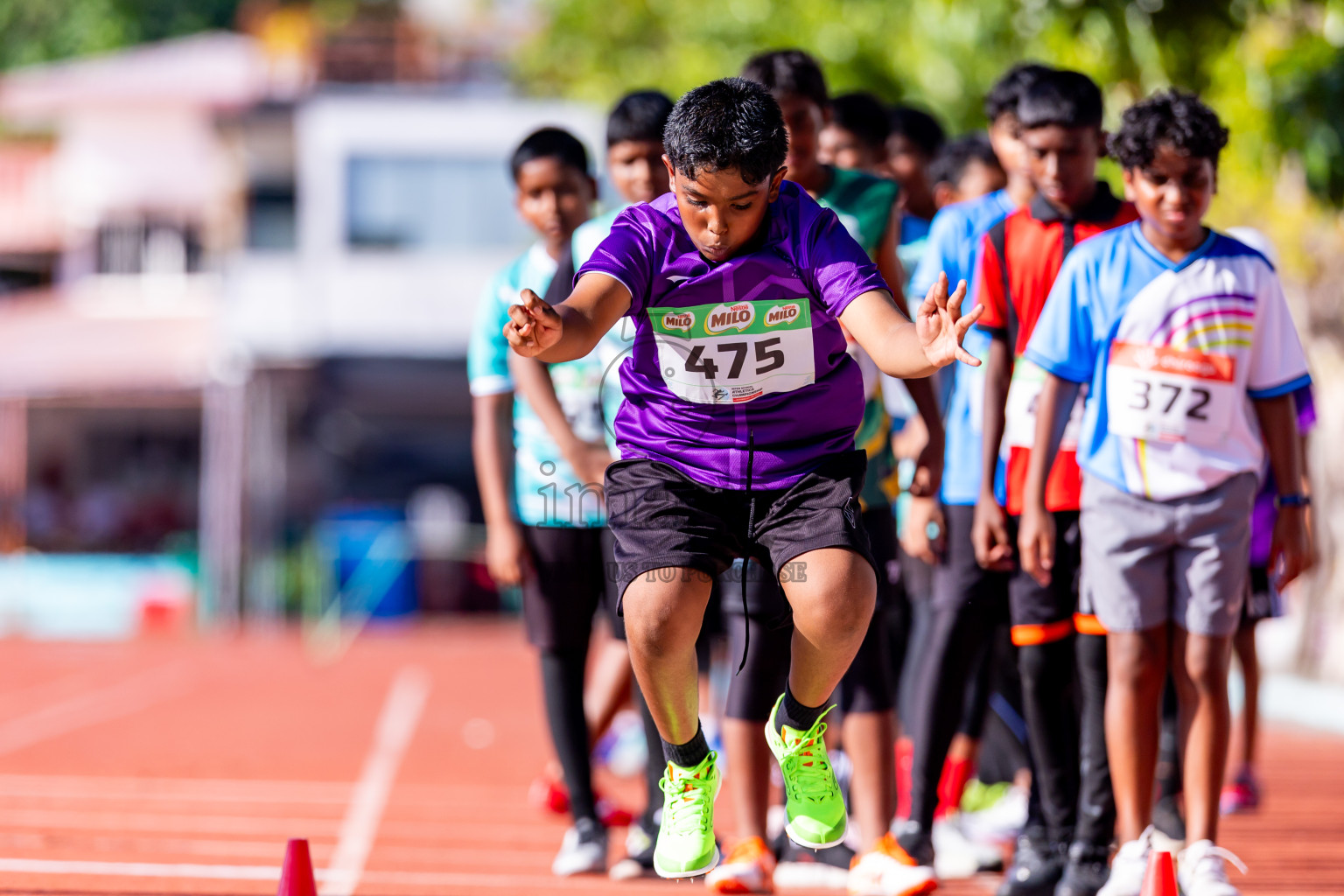 Day 1 of Inter-school Athletics Championship 2025 held in Ekuveni Synthetic Track, Male', Maldives on Monday, 06th October 2025. Photos by: Nausham Waheed / Images.mv