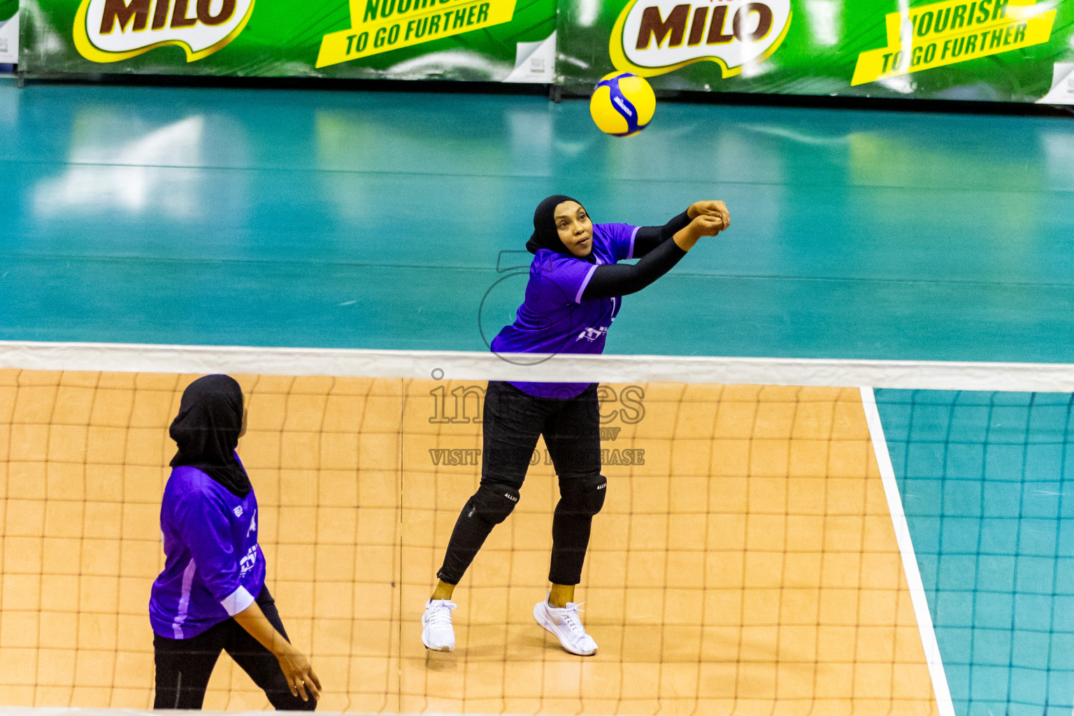 Day 2 of Women's Division of Milo VAM Cup 2024 held in Male', Maldives on Wednesday, 9th July 2024 at Social Center Indoor Hall Photos By: Nausham Waheed / images.mv