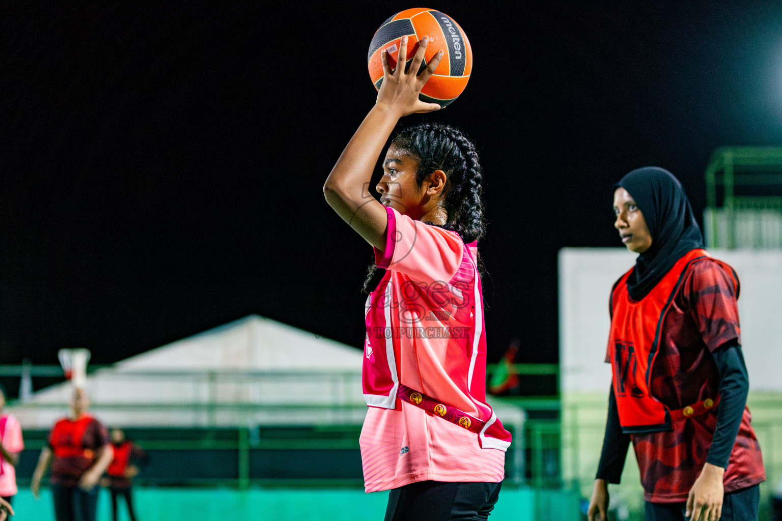 Day 2 of 23rd Netball Association Championship was held in Ekuveni Netball Court at Male', Maldives on Friday, 28th April 2024. Photos: Nausham Waheed / images.mv