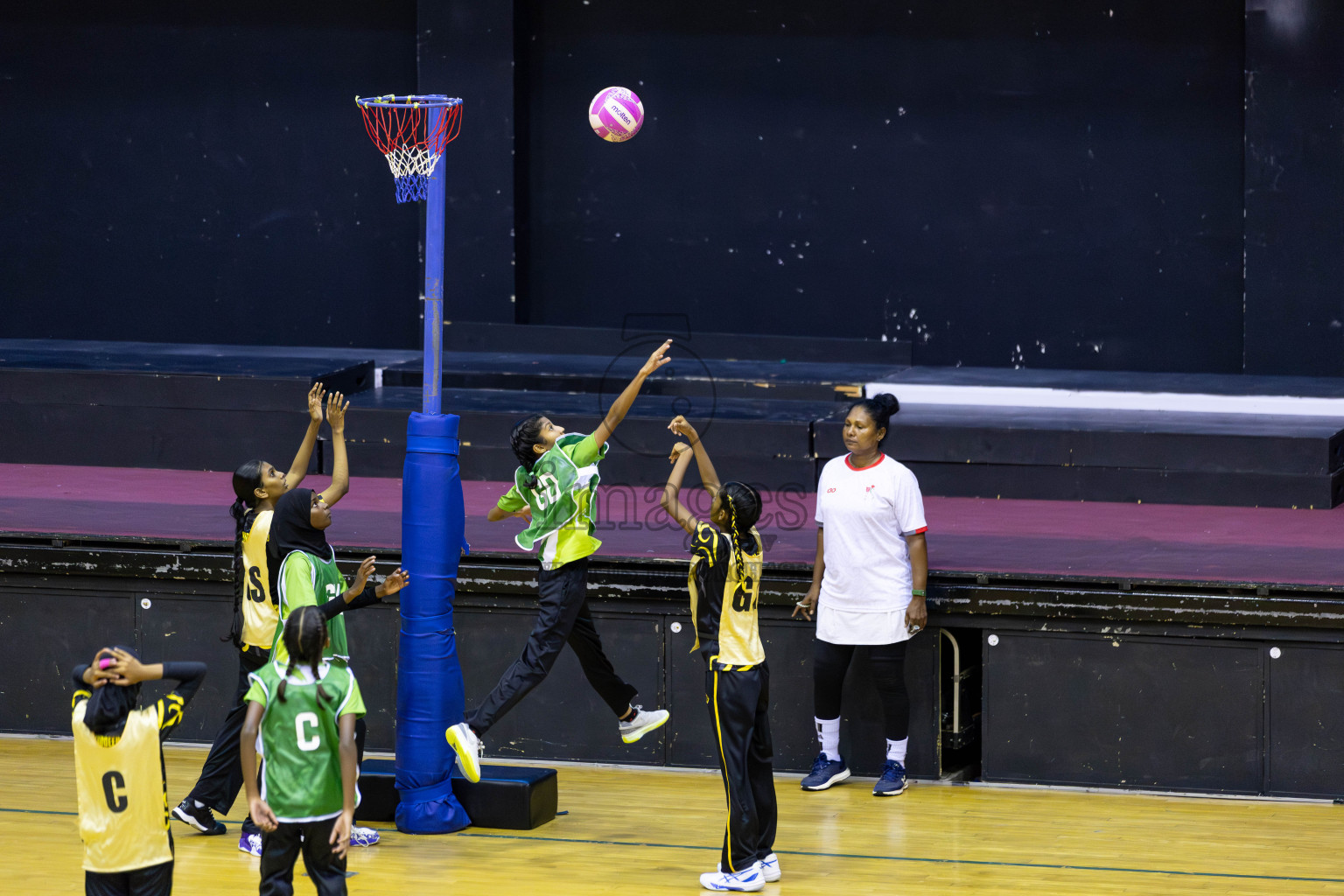 Day 1 of Inter-School Netball Tournament 2025 was held in Social Center Indoor Hall on Saturday, 18th October 2025. Photos: Areef Adam / images.mv