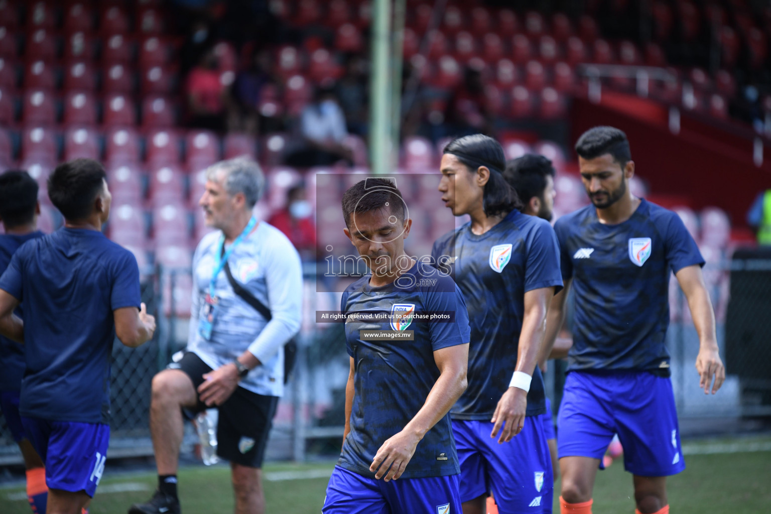 Bangladesh vs India in SAFF Championship 2021 held on 1st October 2021 in Galolhu National Stadium, Male', Maldives