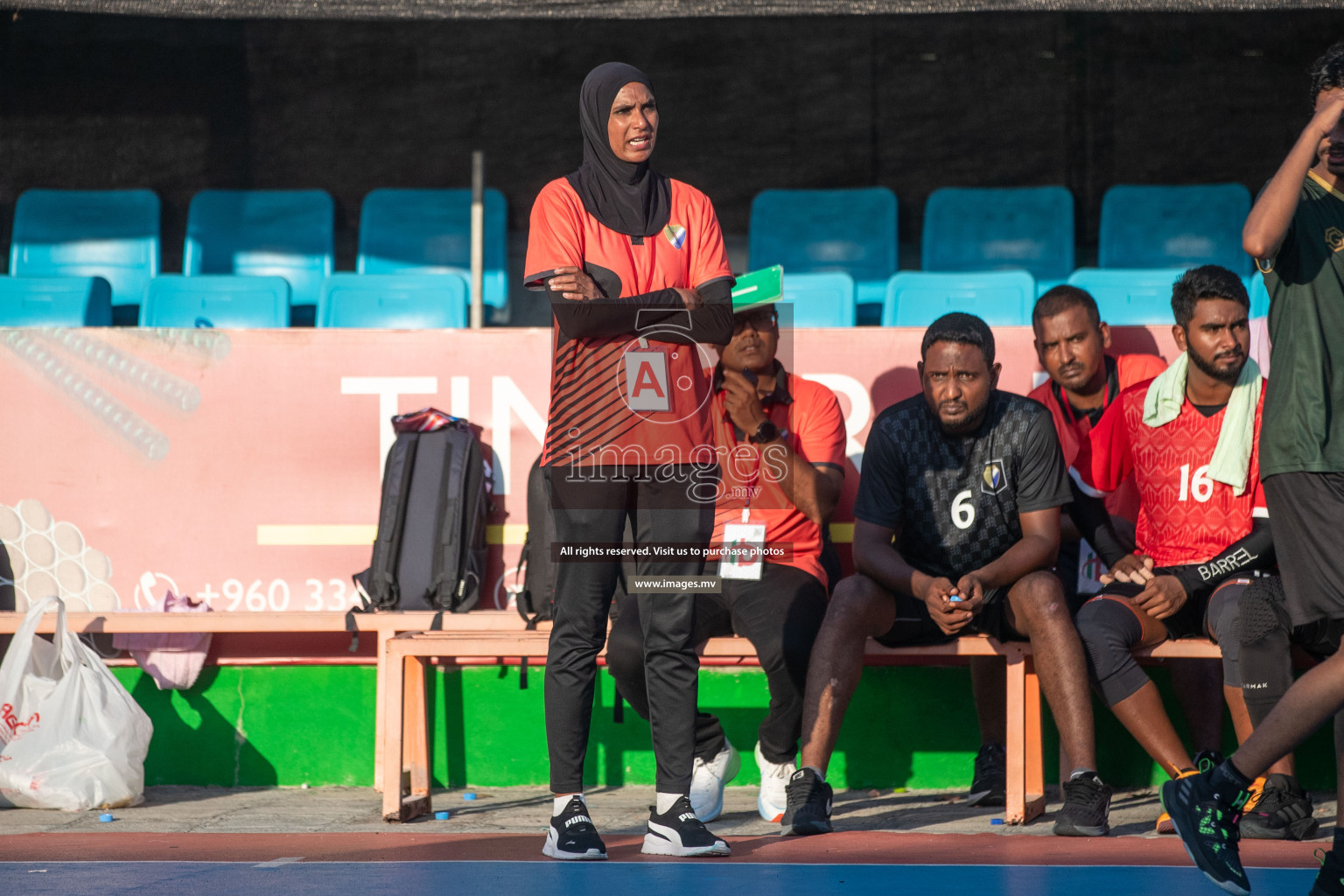 Day 5 of 6th MILO Handball Maldives Championship 2023, held in Handball ground, Male', Maldives on Friday, 24th May 2023 Photos: Shuu Abdul Sattar/ Images.mv