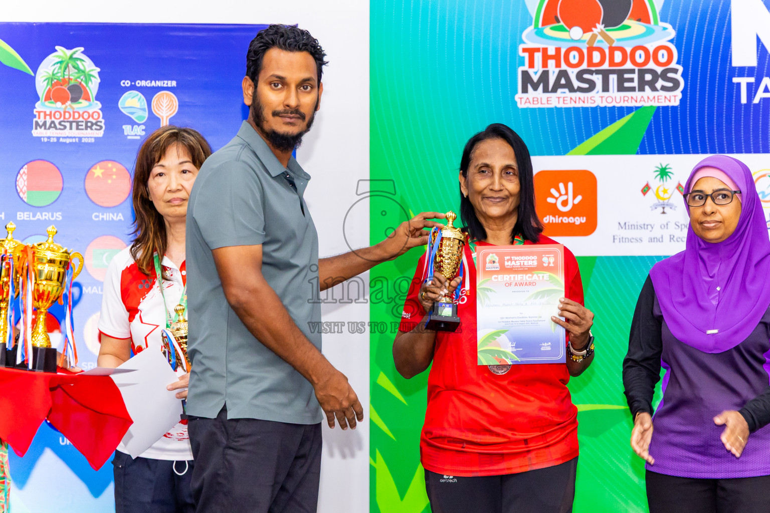 Day 4 of 1st Thoddoo Masters Table Tennis Tournament was held on Sunday, 24th August 2025 in AA Thoddoo, Maldives. Photos: Nausham Waheed / images.mv