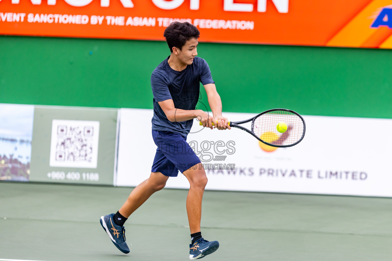 Day 7 of ATF Maldives Junior Open Tennis was held in Male' Tennis Court, Male', Maldives on Wednesday, 18th December 2024. Photos: Nausham Waheed/ images.mv