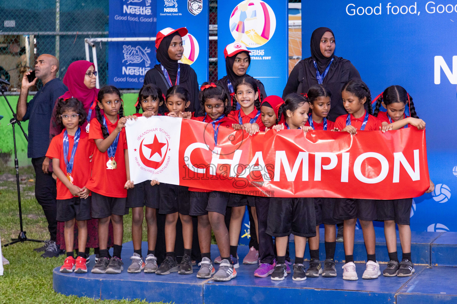 Day 3 of Nestle' Kids Netball Fiesta 2023 held in Henveyru Stadium, Male', Maldives on Saturday, 2nd December 2023. Photos by Nausham Waheed / Images.mv