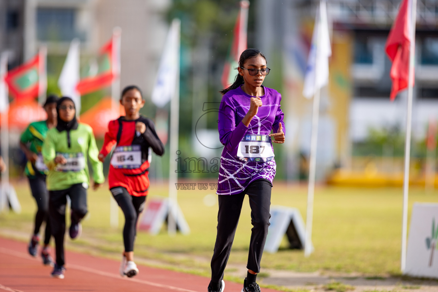 Day 3 of MWSC Interschool Athletics Championships 2024 held in Hulhumale Running Track, Hulhumale, Maldives on Monday, 11th November 2024. 
Photos by: Hassan Simah / Images.mv