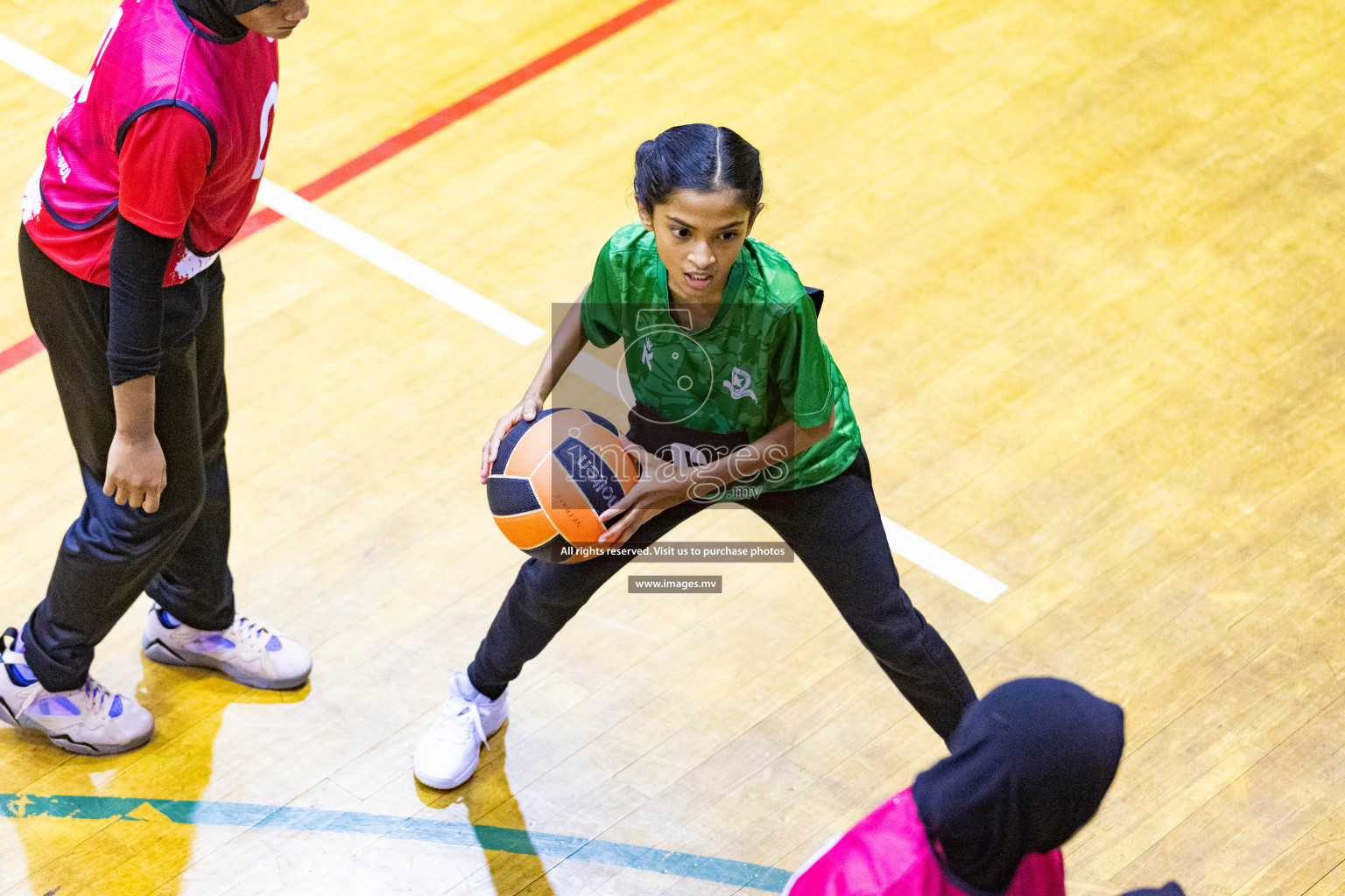 Day2 of 24th Interschool Netball Tournament 2023 was held in Social Center, Male', Maldives on 28th October 2023. Photos: Nausham Waheed / images.mv