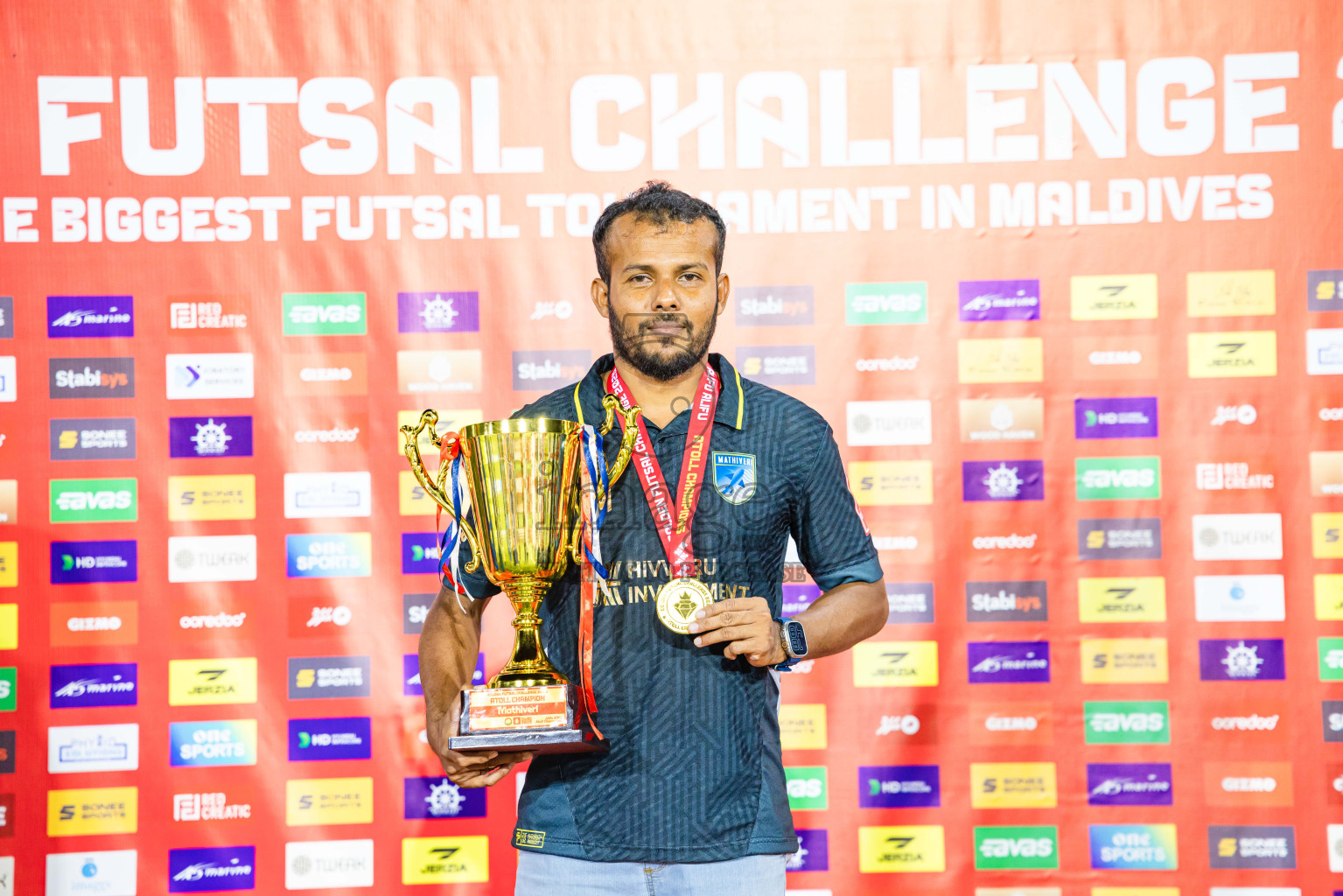 AA. Mathiveri VS AA. Thoddoo in Atoll Round Final on Day 20 of Golden Futsal Challenge 2025 was held on Thursday, 23rd January 2025, in Hulhumale', Maldives. Photos: Abdulla Abeed / images.mv