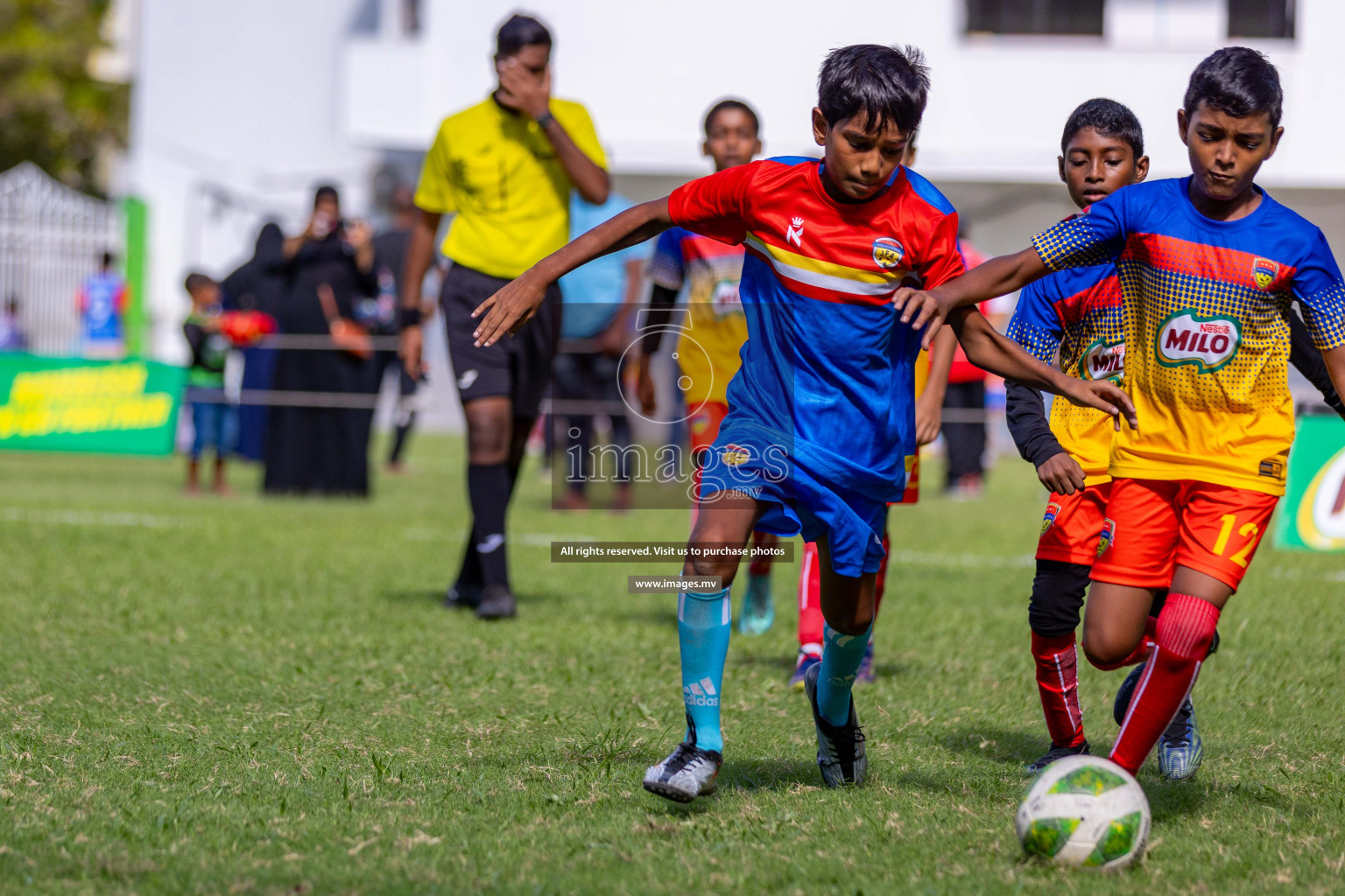 Day 1 of MILO Academy Championship 2023 (U12) was held in Henveiru Football Grounds, Male', Maldives, on Friday, 18th August 2023. 
Photos: Ismail Thoriq / images.mv