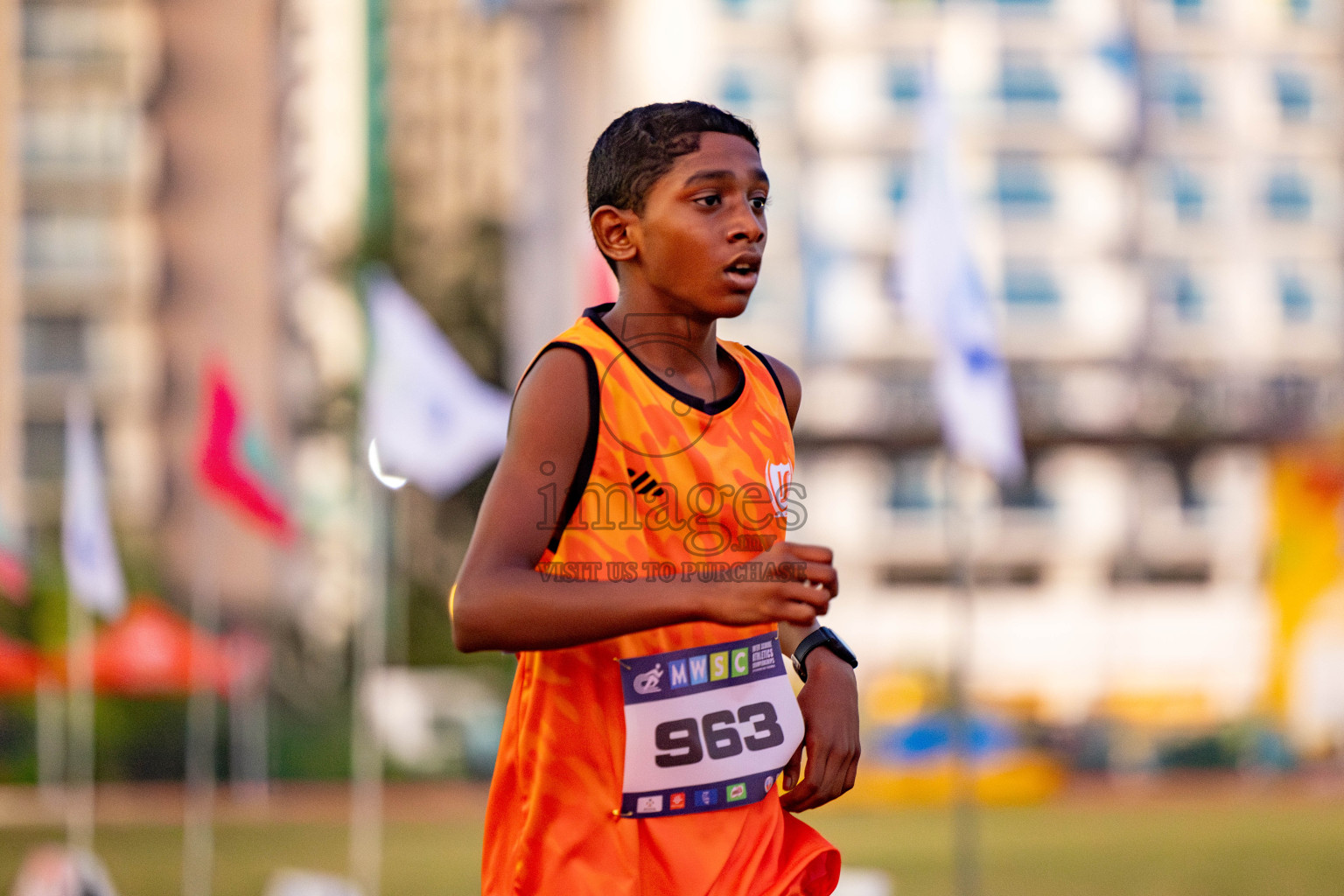 Day 1 of MWSC Interschool Athletics Championships 2024 held in Hulhumale Running Track, Hulhumale, Maldives on Saturday, 9th November 2024. 
Photos by: Hassan Simah / Images.mv