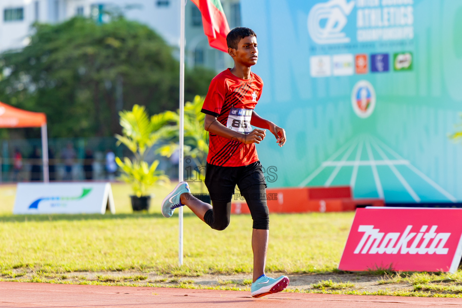 Day 4 of MWSC Interschool Athletics Championships 2024 held in Hulhumale Running Track, Hulhumale, Maldives on Tuesday, 12th November 2024. Photos by: Nausham Waheed / Images.mv