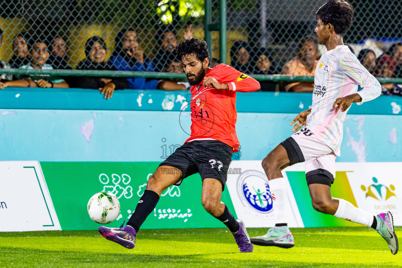 Ifhaams vs J Kovi Goani in Day 1 of Laamehi Dhiggaru Ekuveri Futsal Challenge 2025 was held on Thursday, 24th July 2025, at Dhiggaru Futsal Ground, Dhiggaru, Maldives Photos: Nausham Waheed / images.mv