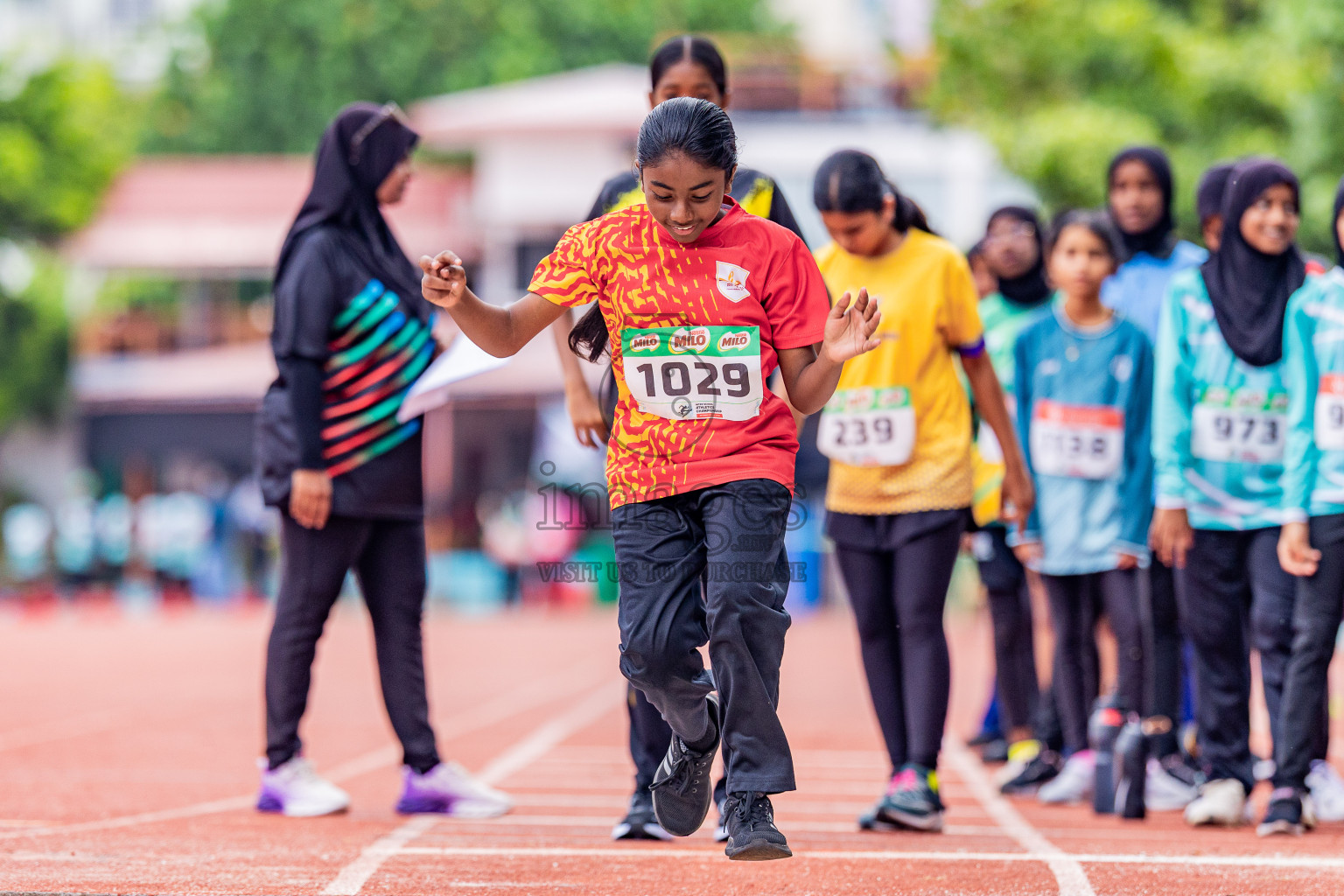 Day 4 of Inter-school Athletics Championship 2025 held in Ekuveni Synthetic Track, Male', Maldives on Thursday, 09th October 2025. Photos by: Areef Adam / Images.mv