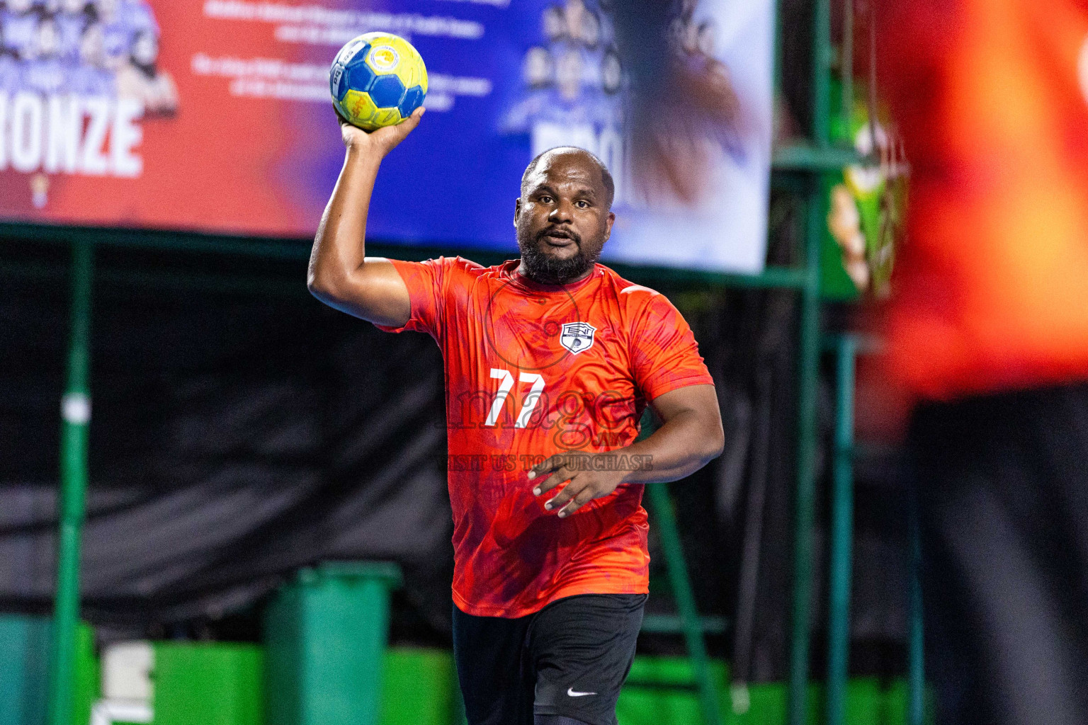 Day 19 of 10th National Handball Tournament 2023, held in Handball ground, Male', Maldives on Tuesday, 19th December 2023 Photos: Nausham Waheed/ Images.mv