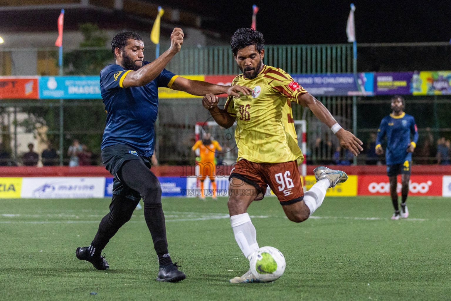 N Holhudhoo vs N Velidhoo in Day 7 of Golden Futsal Challenge 2024 was held on Saturday, 20th January 2024, in Hulhumale', Maldives Photos: Nausham Waheed / images.mv