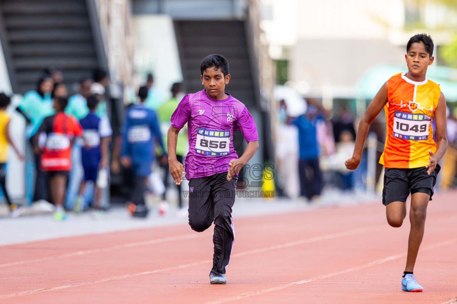 Day 2 of MWSC Interschool Athletics Championships 2024 held in Hulhumale Running Track, Hulhumale, Maldives on Sunday, 10th November 2024. Photos by: Ismail Thoriq / Images.mv